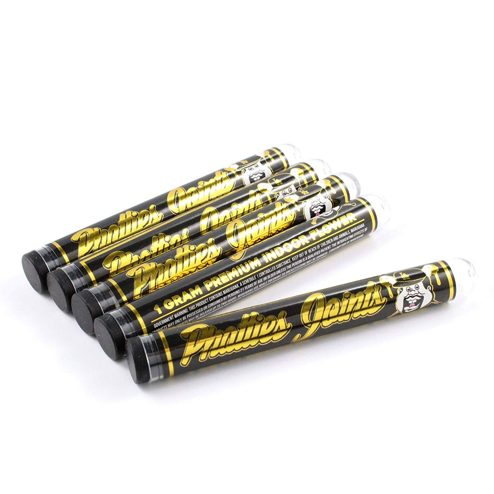 10 Phatties Joints Empty Shatter Labels Doob Tube King Size