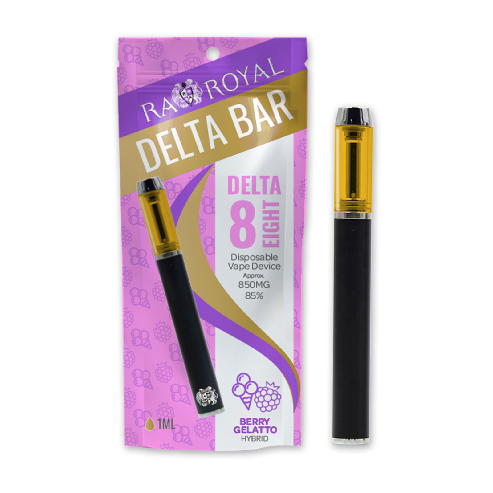 Ra Royal R A Royal Delta 8 Vape Pen Berry Gelatto Hybrid Leafly