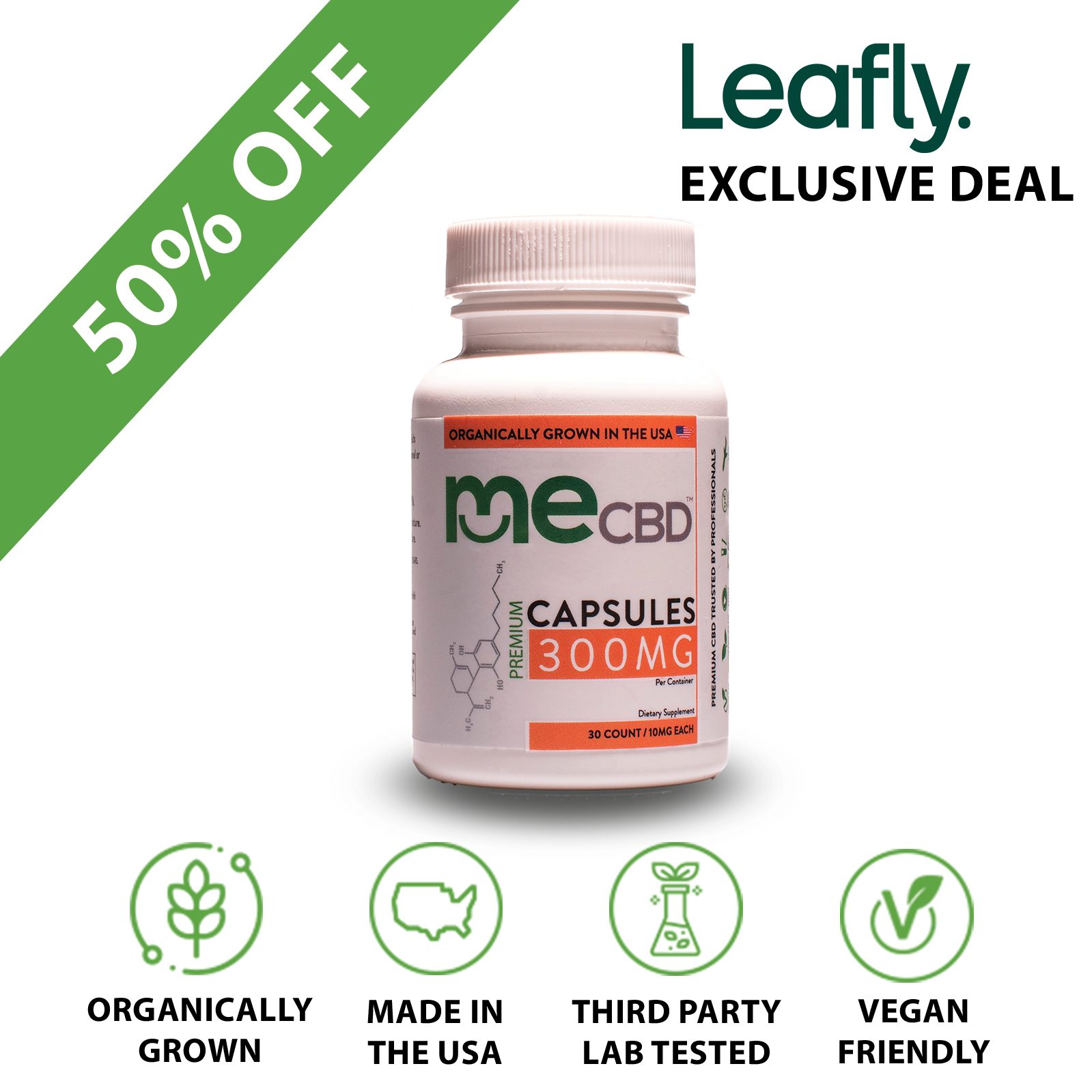 CBD Pure Hemp Powder Capsules 300mg Leafly