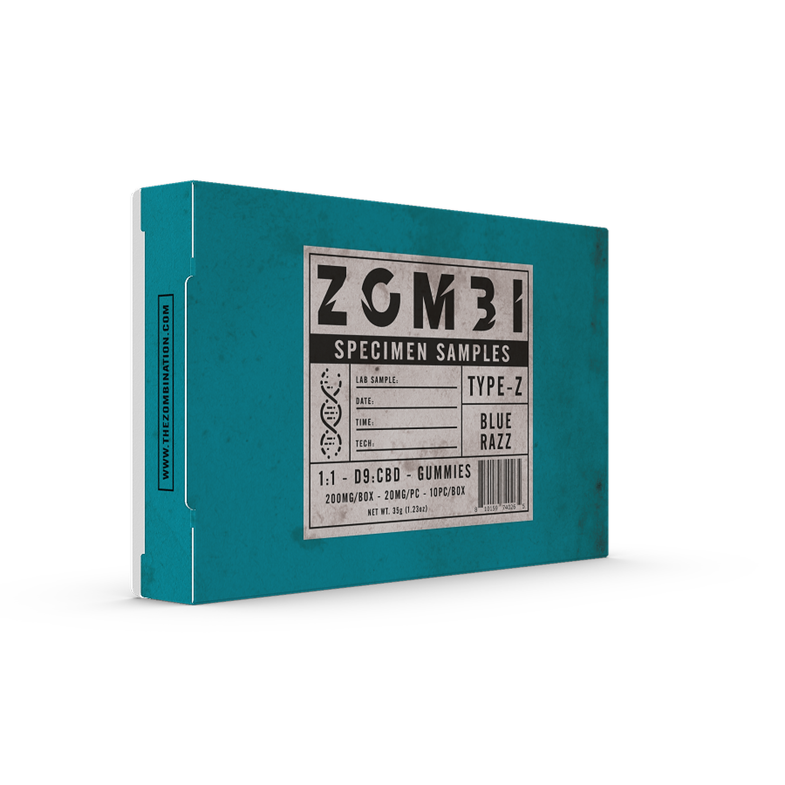 The Zombi Nation: Blue Razz 1:1 D9:CBD Blister Pack Gummies | Leafly