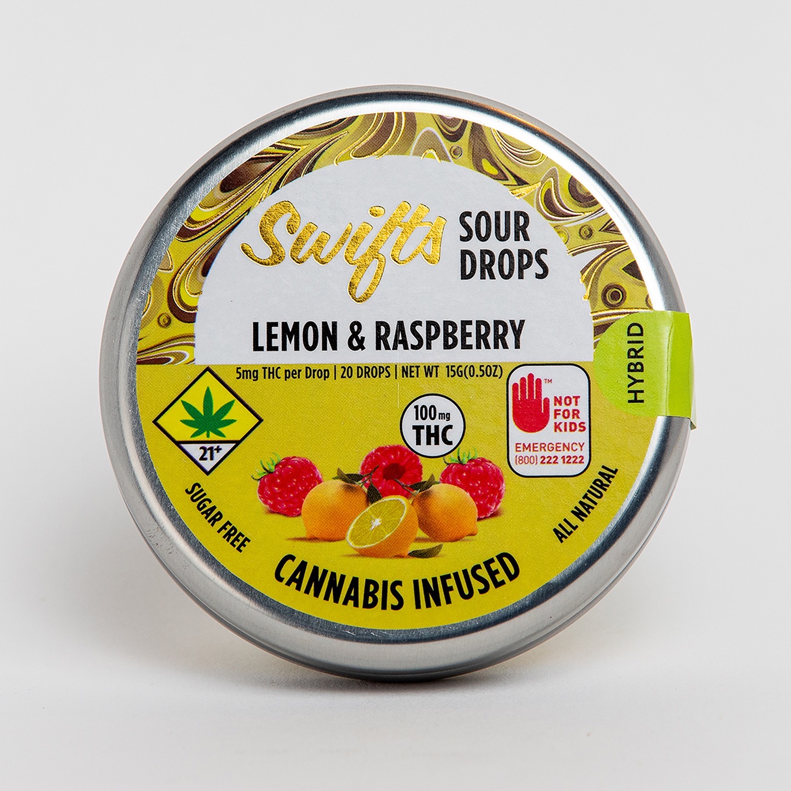 Swifts Coastal Confectionery Lemon And Raspberry Sour Drops Hybrid