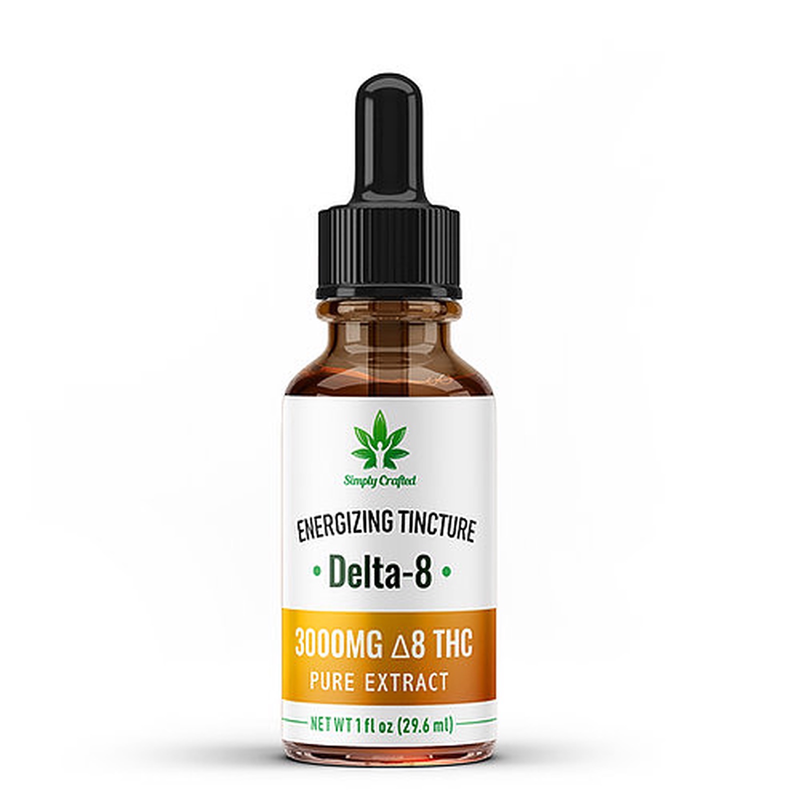 Simply Crafted: Energizing Delta-8 THC Tincture | 3000mg | Leafly