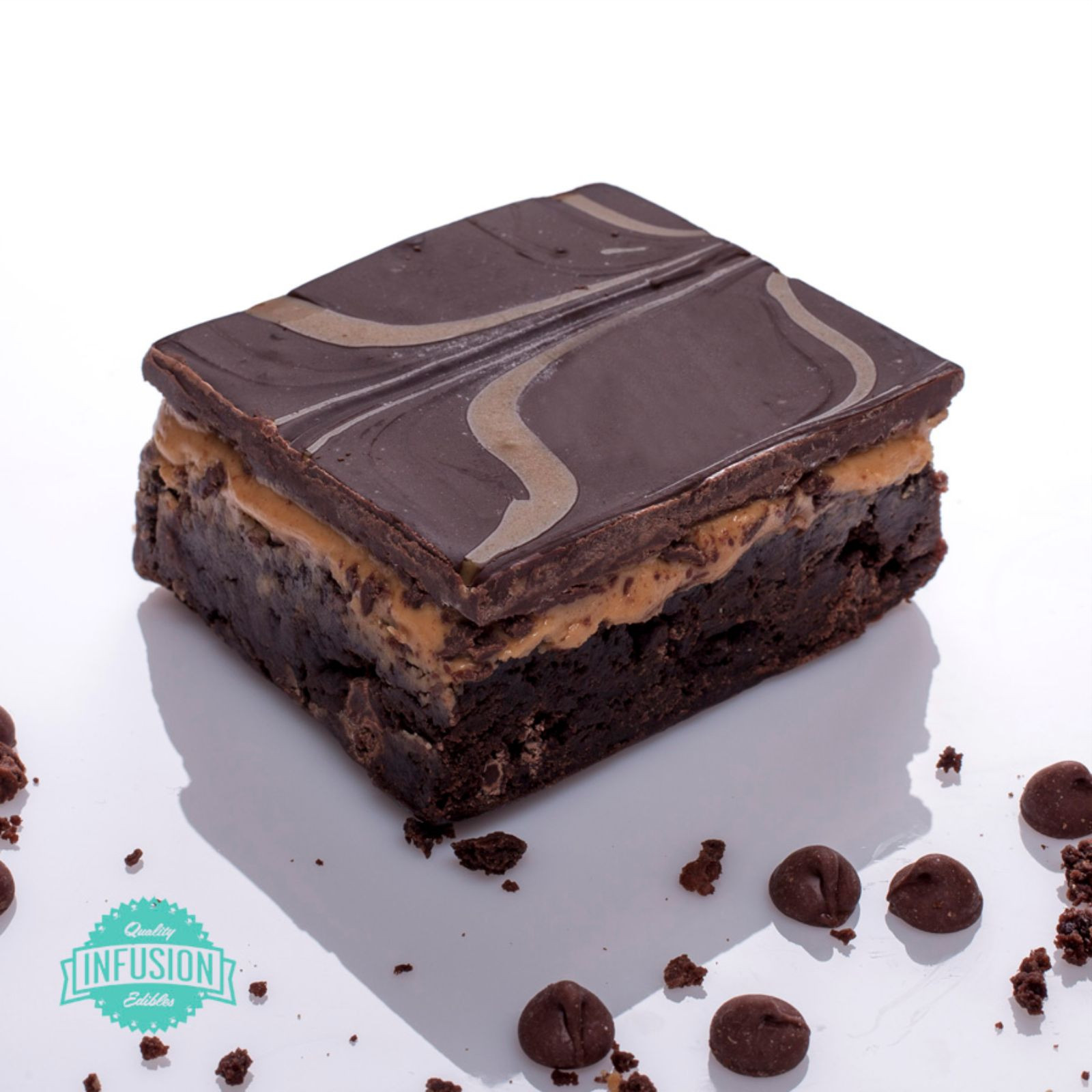Infusion Edibles Peanut Butter Extreme Brownie 100mg Leafly