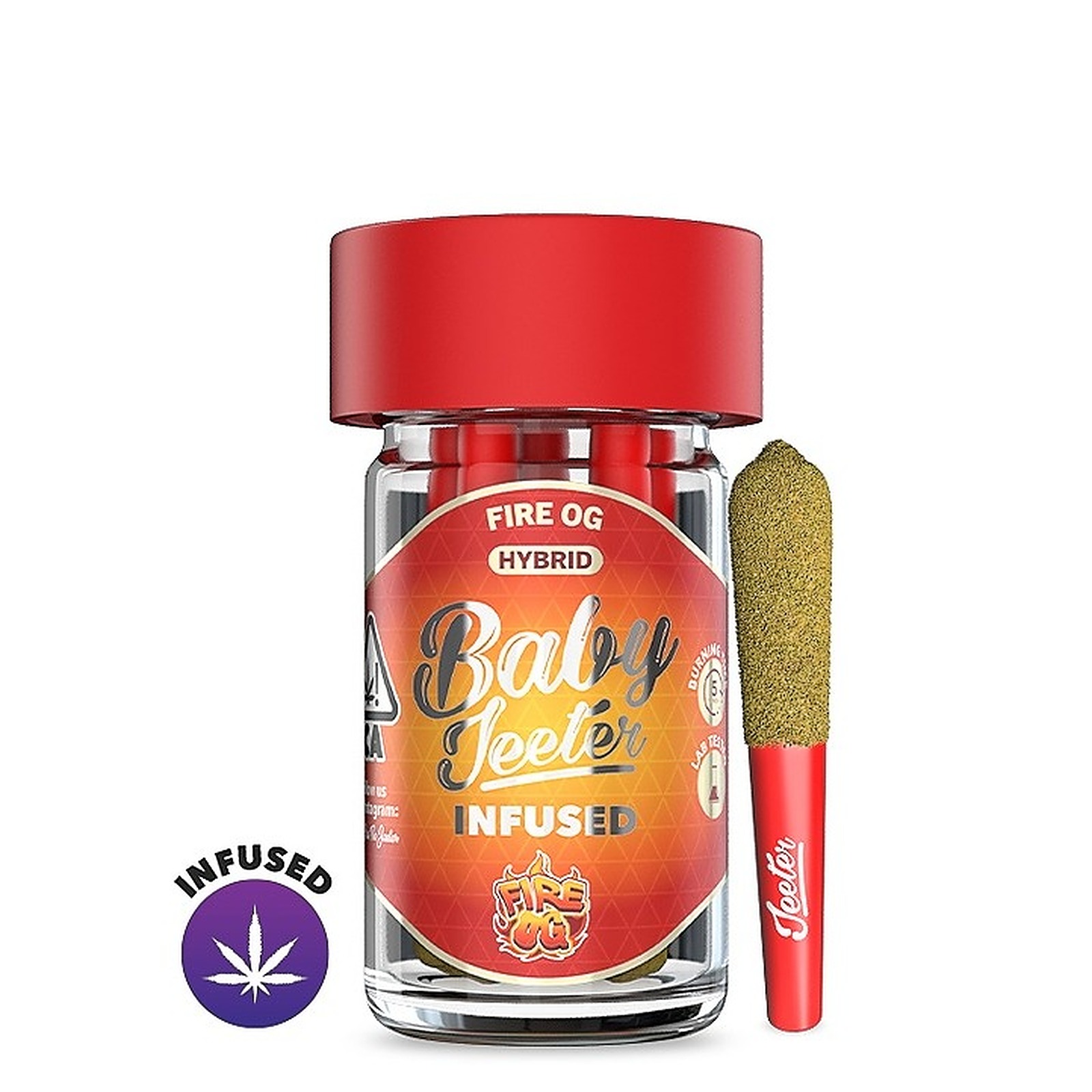 Jeeter: Fire OG Infused Baby Jeeter 5 Pack 2.5G | Leafly