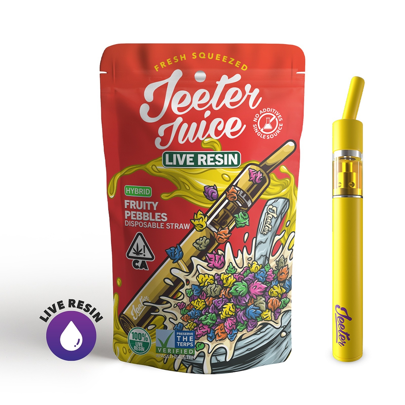 Jeeter Fruity Pebbles Live Resin Disposable Straw 500mg Leafly