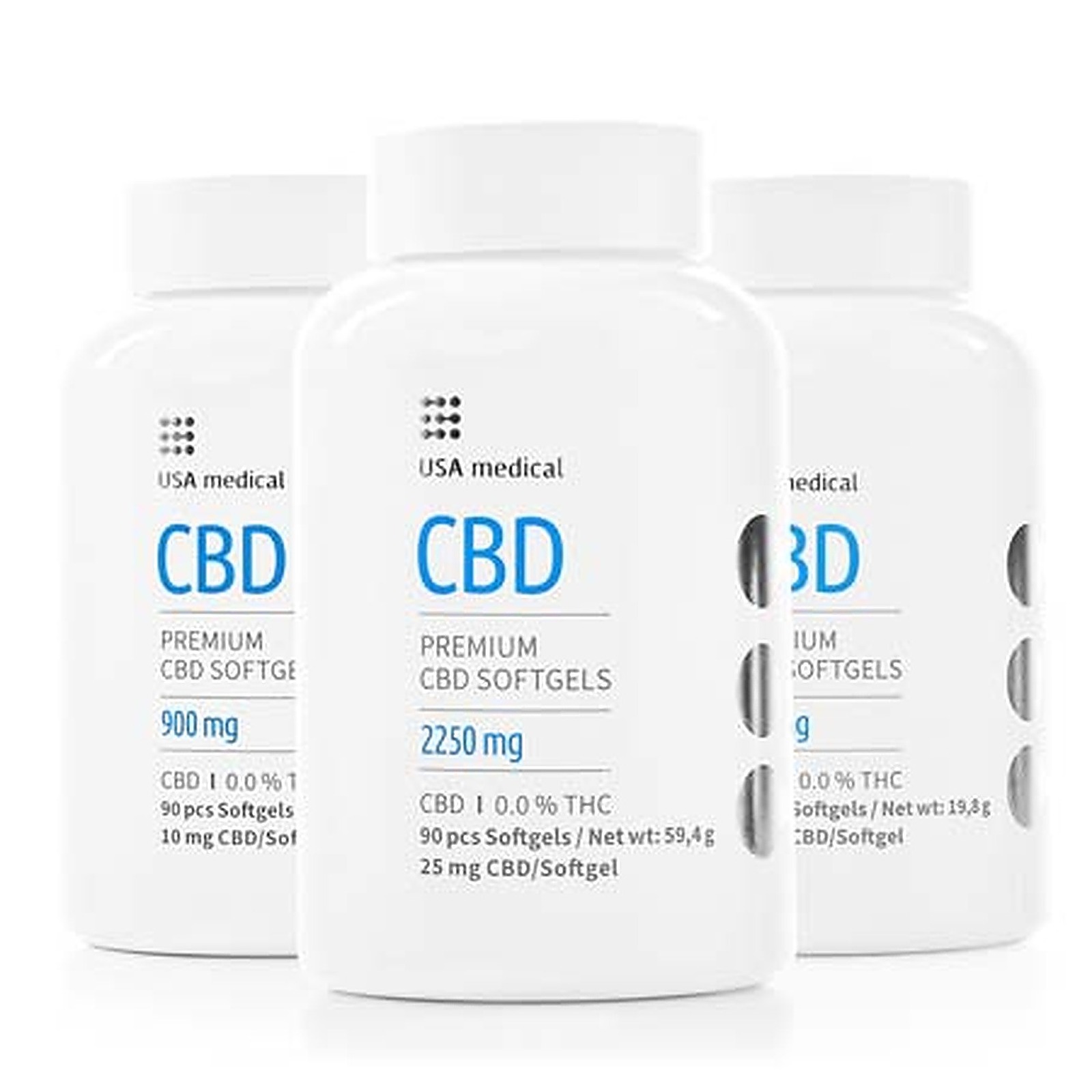 USA Medical CBD Softgels LabCertified BroadSpectrum Organic Hemp