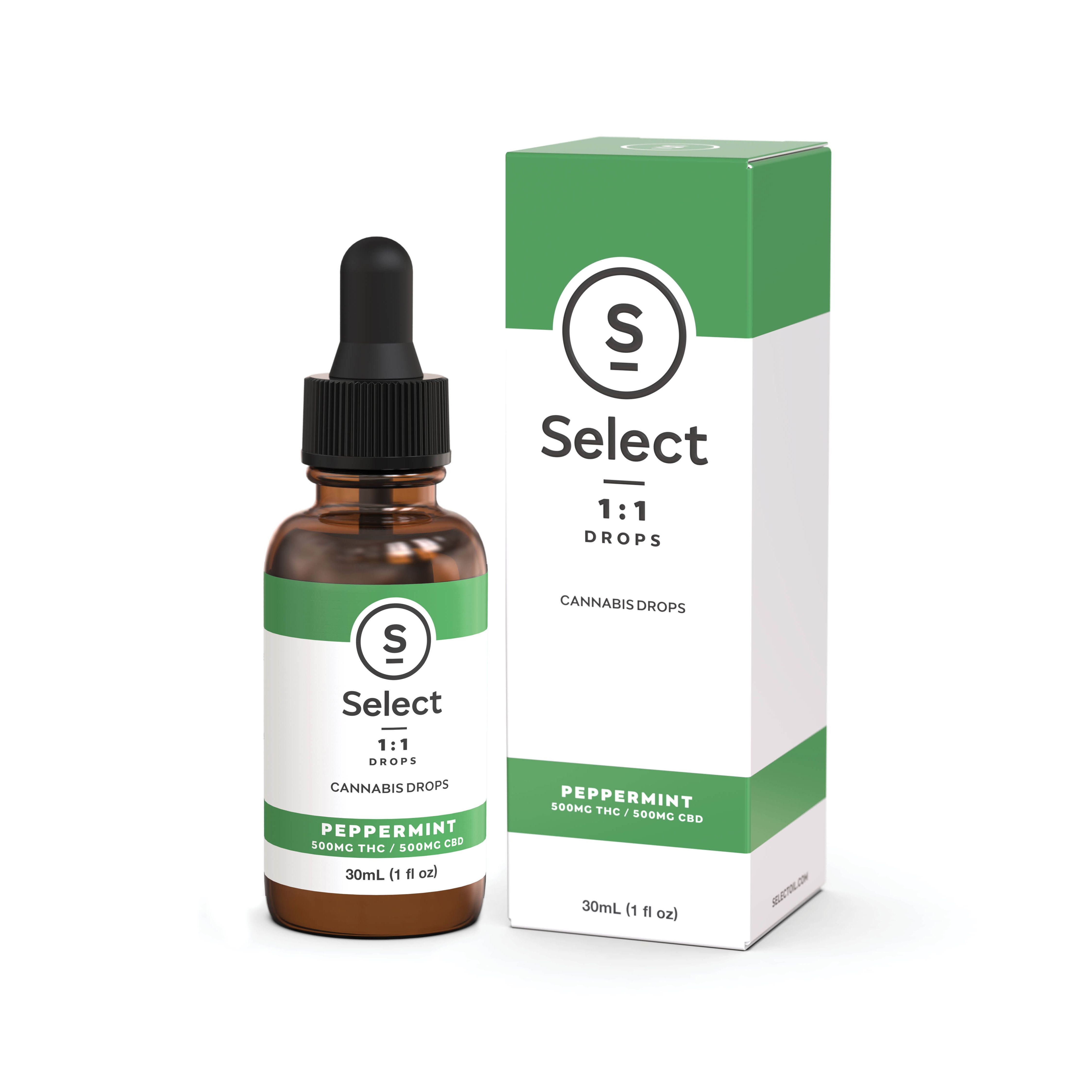 Select Oil: Select 1:1 Drops Peppermint