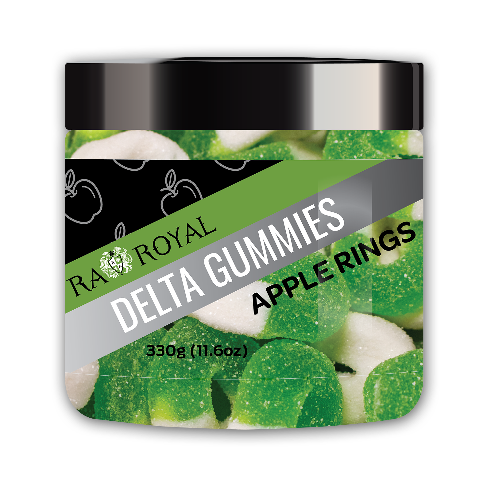 RA Royal: R.A. Royal Gummies: Delta-8 Apple Rings (1400 MG) | Leafly