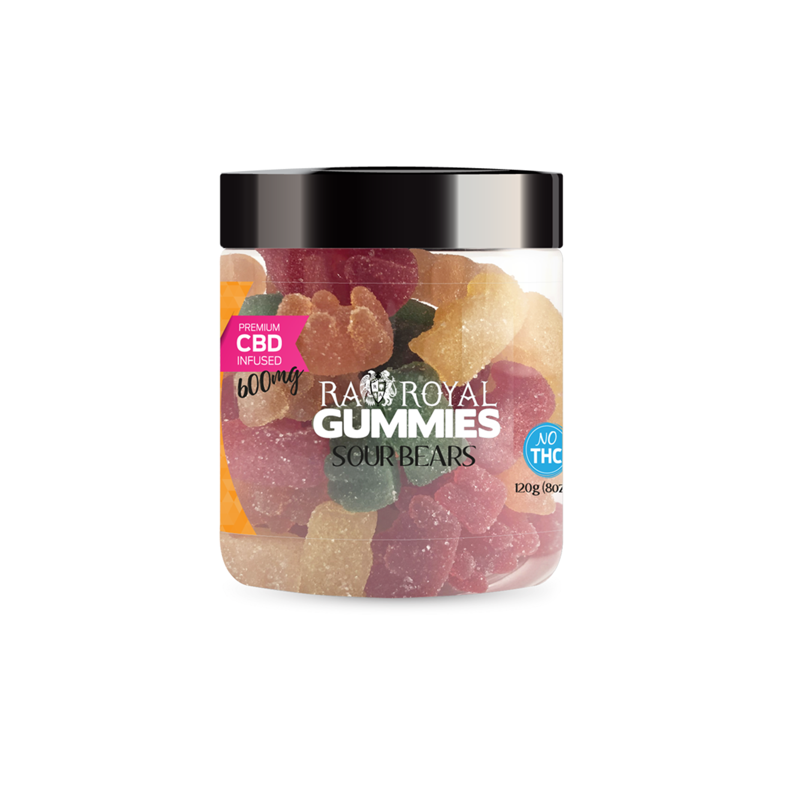 Ra Royal Ra Royal Gummies Cbd Sour Gummy Bear Jar 600 Mg Leafly 4055