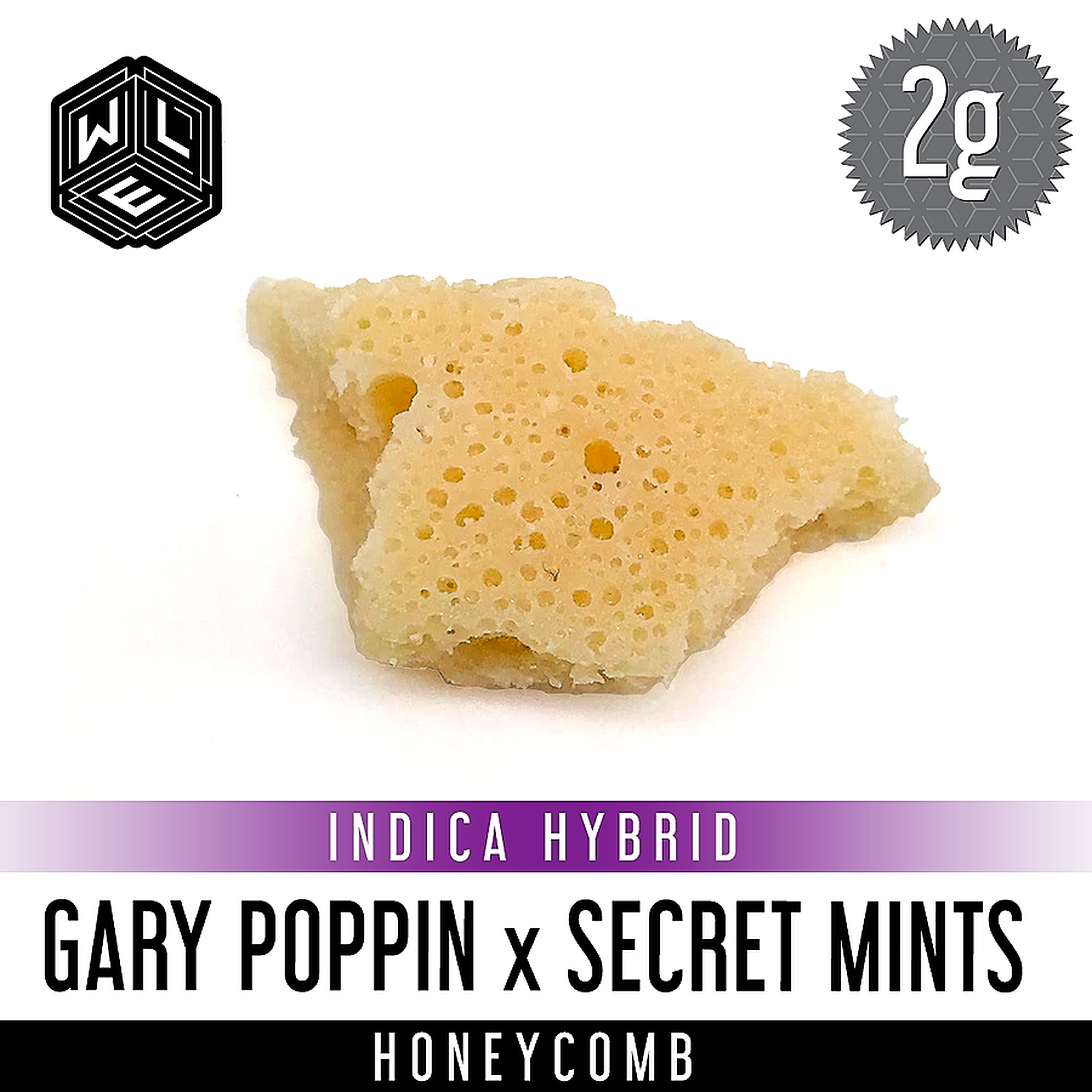 Secrets Mints White Label Extracts: Gary Poppin x Secret Mints Honeycomb 2 Gram | Leafly