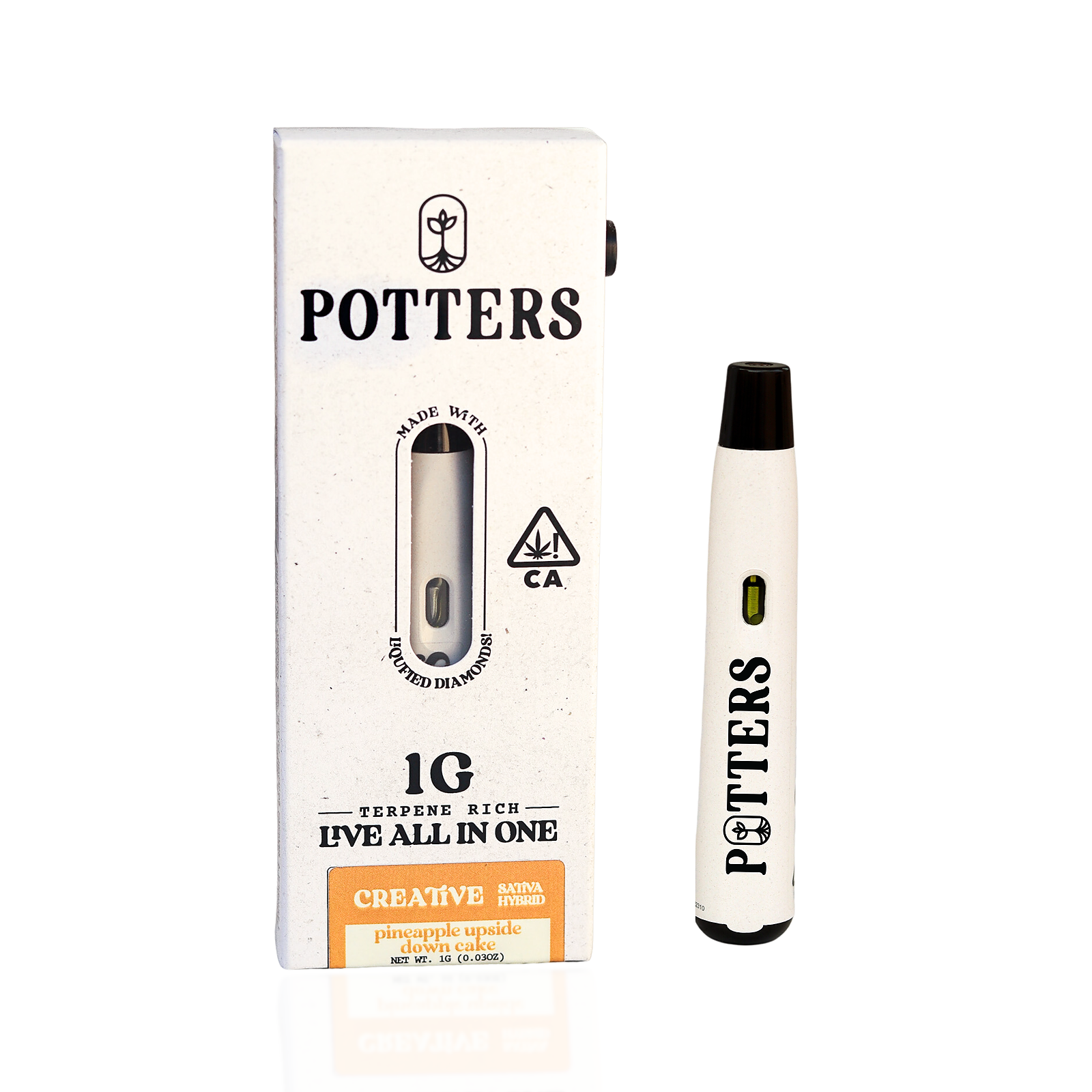 POTTERS Pineapple Upside Down Cake Live Disposable 1G Leafly