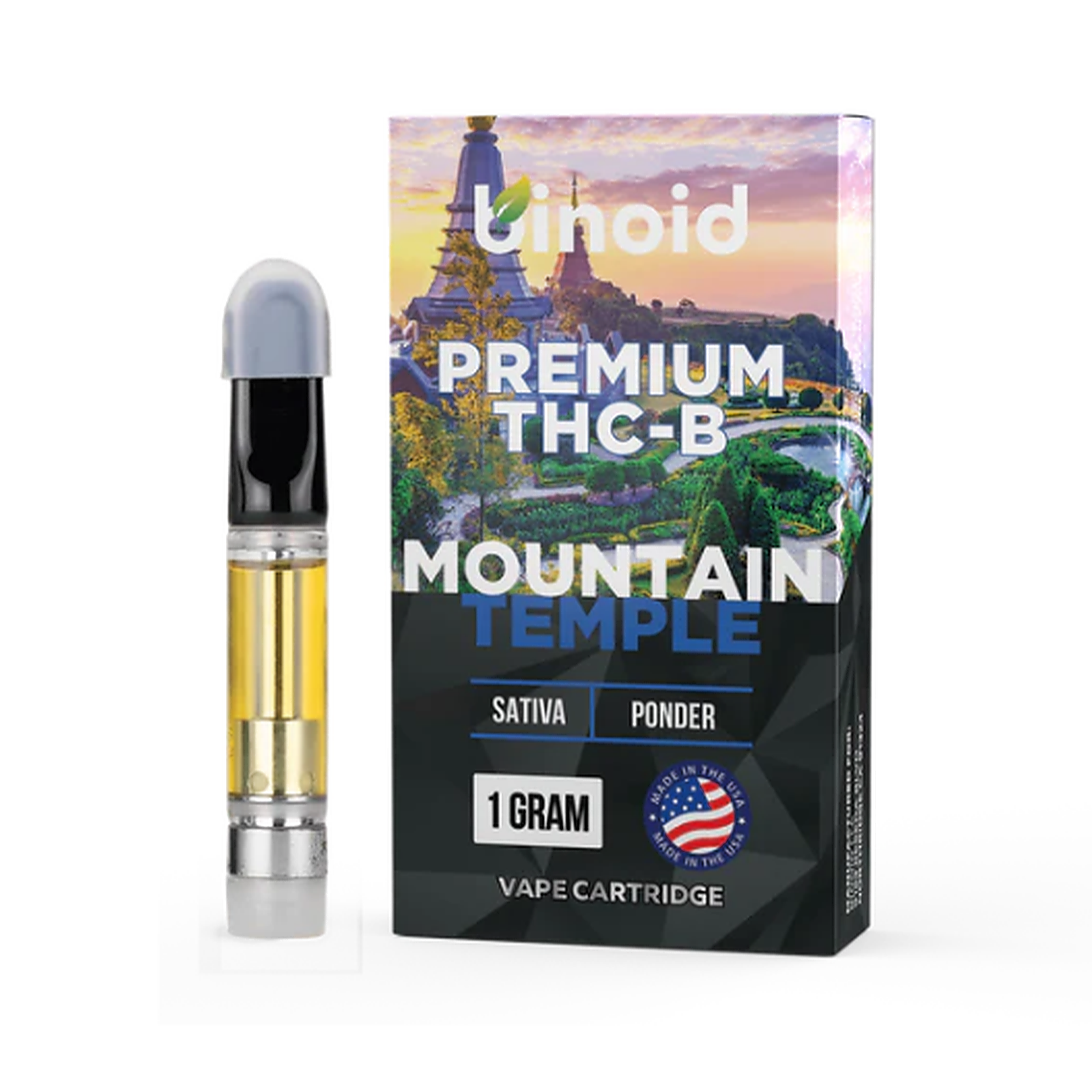 Binoid: THC-B Vape Cartridge - Mountain Temple | Leafly