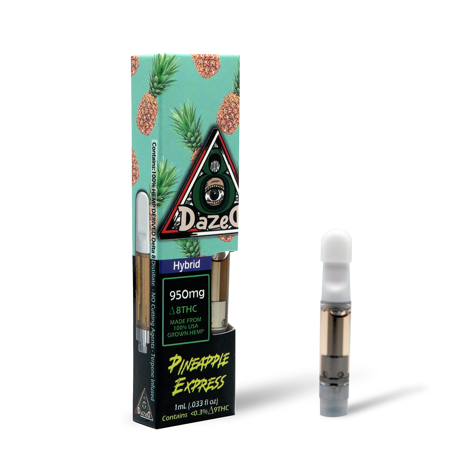 DazeD8 Pineapple Express Delta 8 THC Vape Cartridge — 1 Gram Leafly