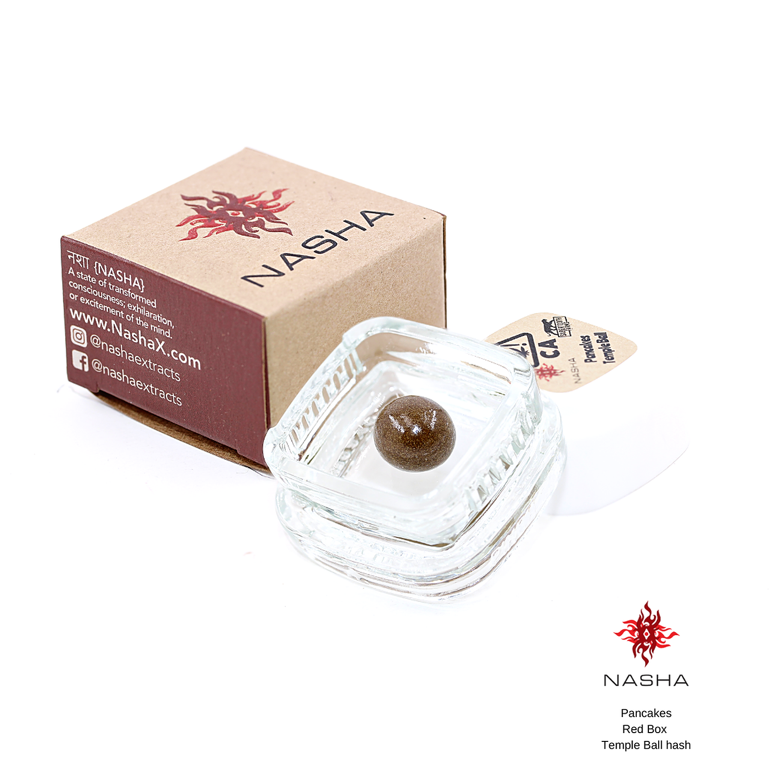 NASHA Pancakes Red Temple Ball Hash (Sabertooth) Leafly