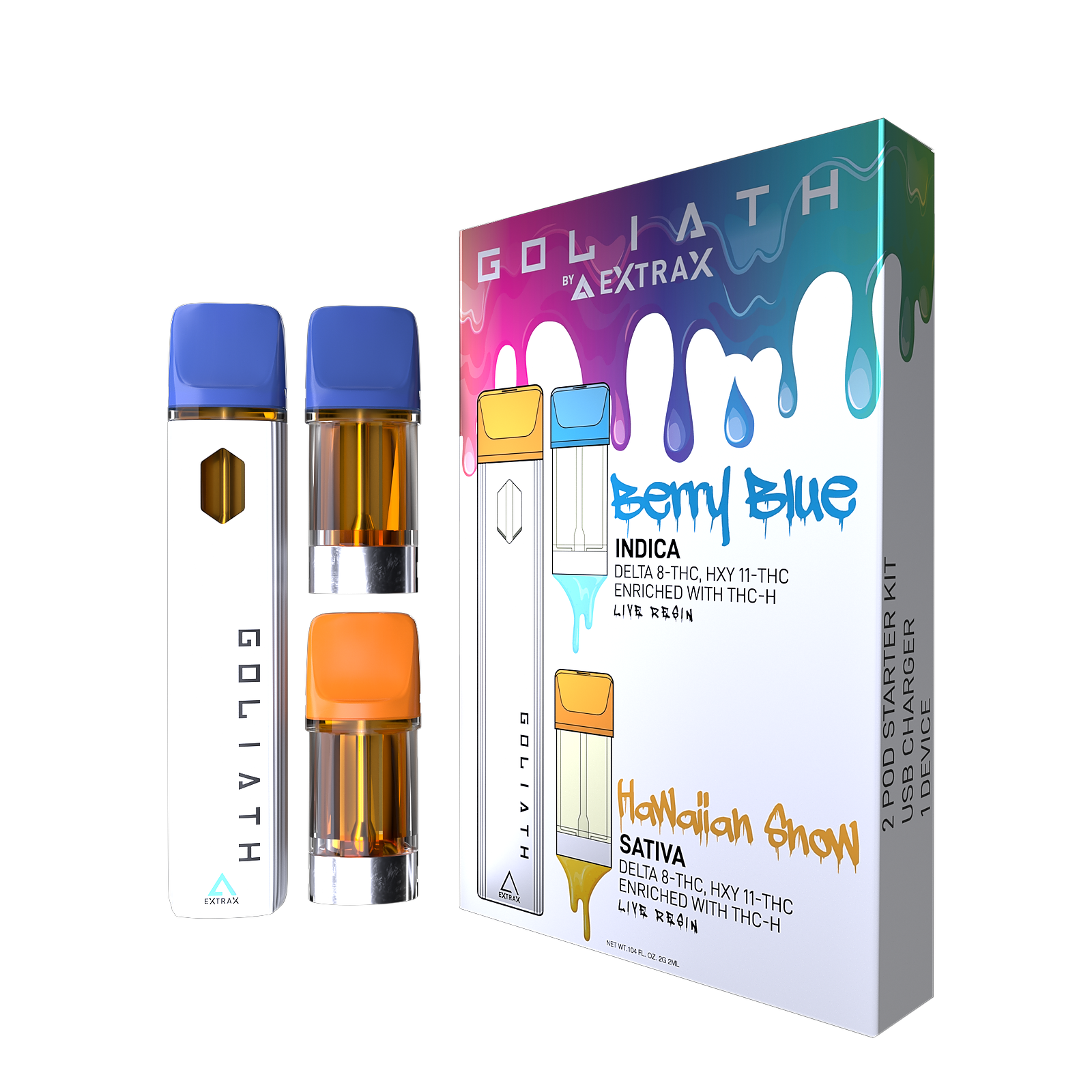 Delta Extrax: Goliath Starter Kit 2 Pods + 1 Device | Leafly