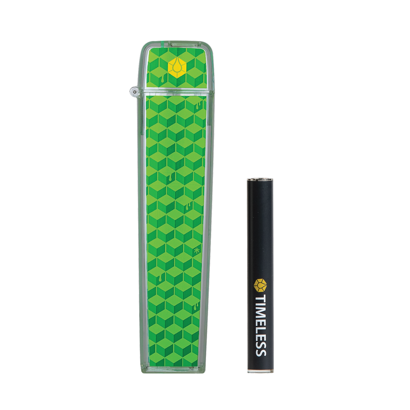 timeless-vapes-timeless-green-flip-case-battery-combo-500mg-leafly