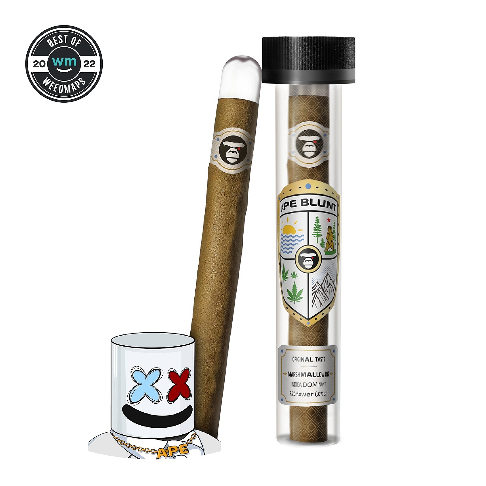 APE Premium Cannabis Corp. MARSHMALLOW OG Blunt 2,2 g .077 oz Leafly