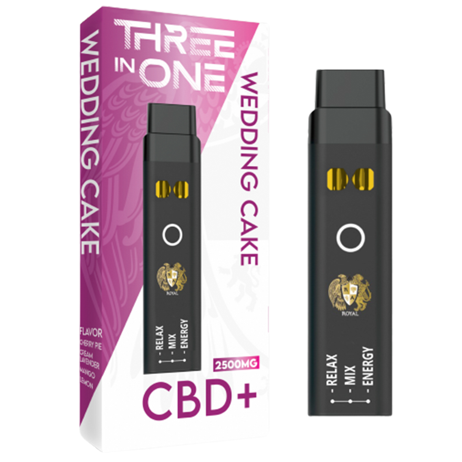 RA Royal: CBD+ THREE-IN-ONE DISPOSABLE VAPE: WEDDING CAKE (2500 MG) | Leafly RA Royal: CBD+ THREE-IN-ONE DISPOSABLE VAPE: WEDDING CAKE (2500 MG) | Leafly