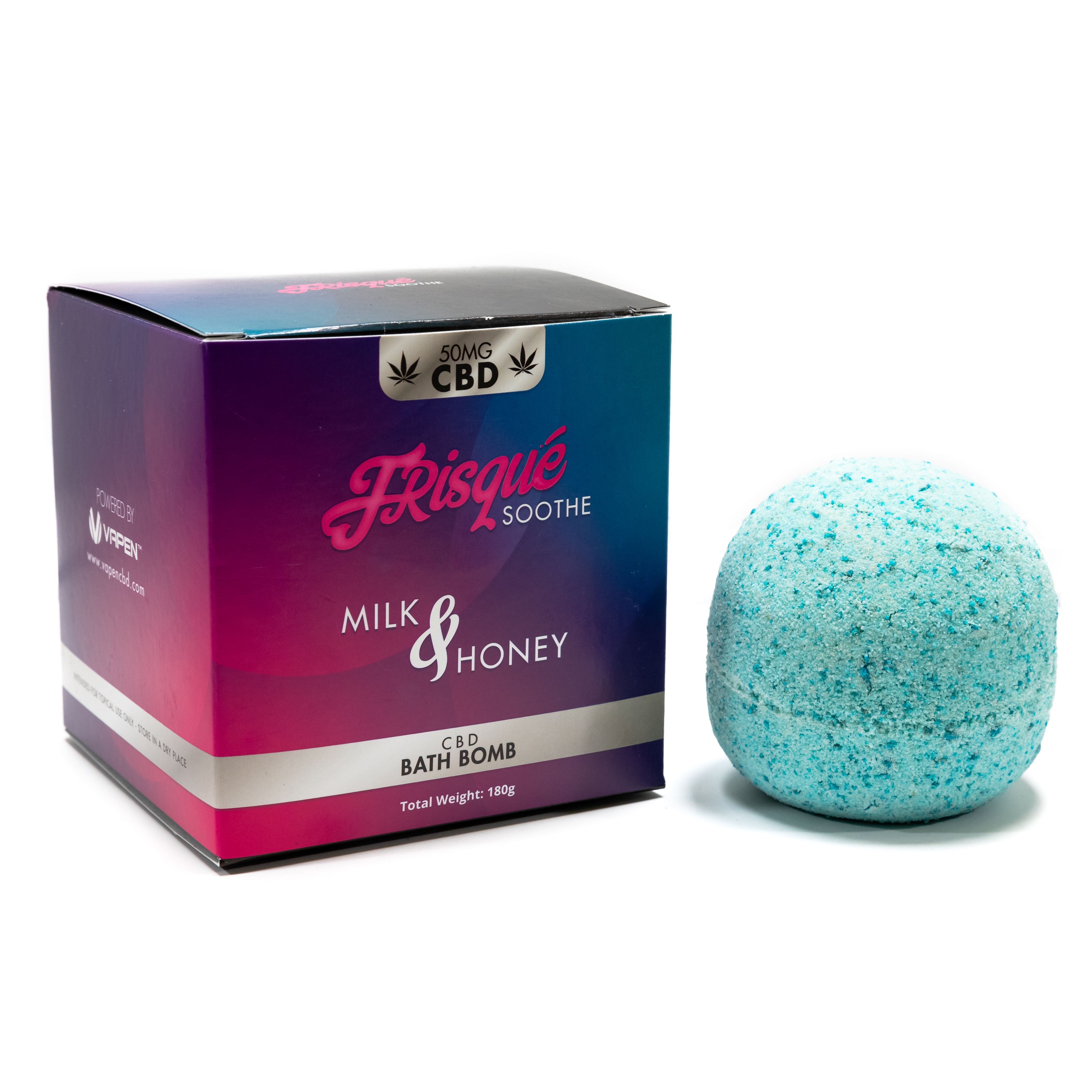 Vapen Frisque Smooth CBD Bath Bomb 50mg Leafly