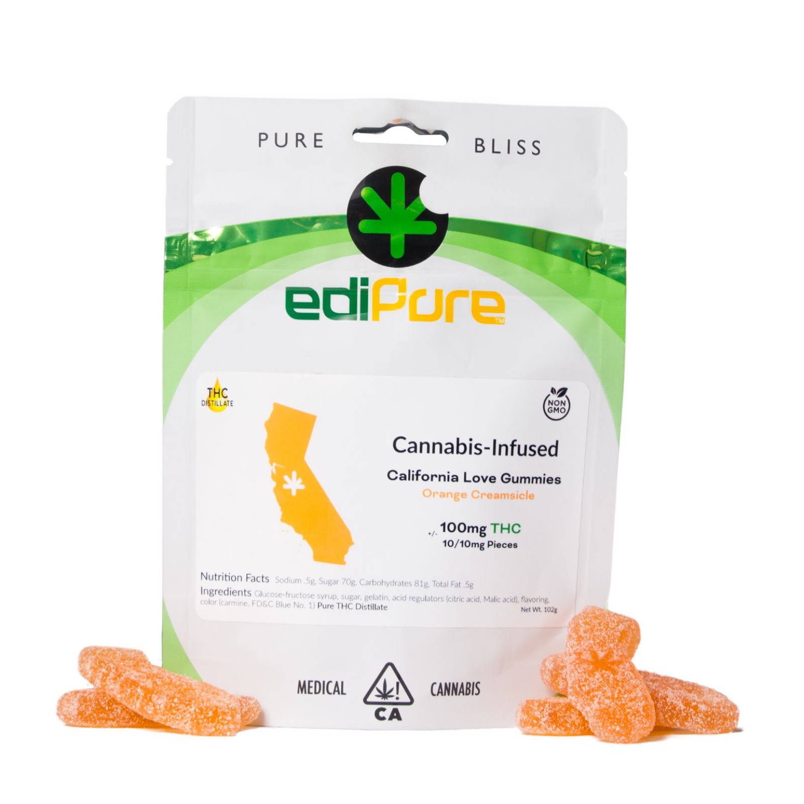 EdiPure California Love Orange Creamsicle Leafly