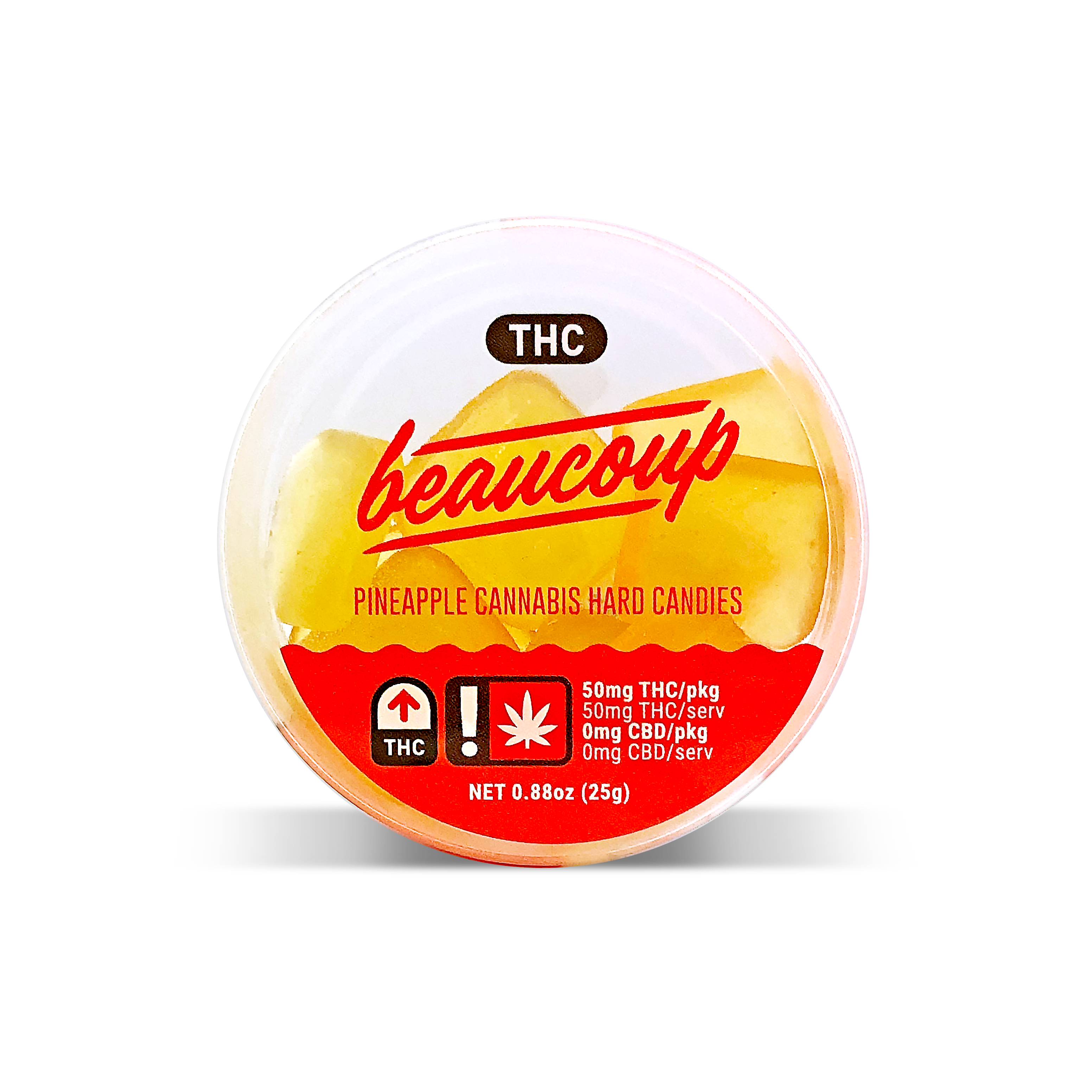 Pineapple Hard Candies 50mg THC UP Leafly