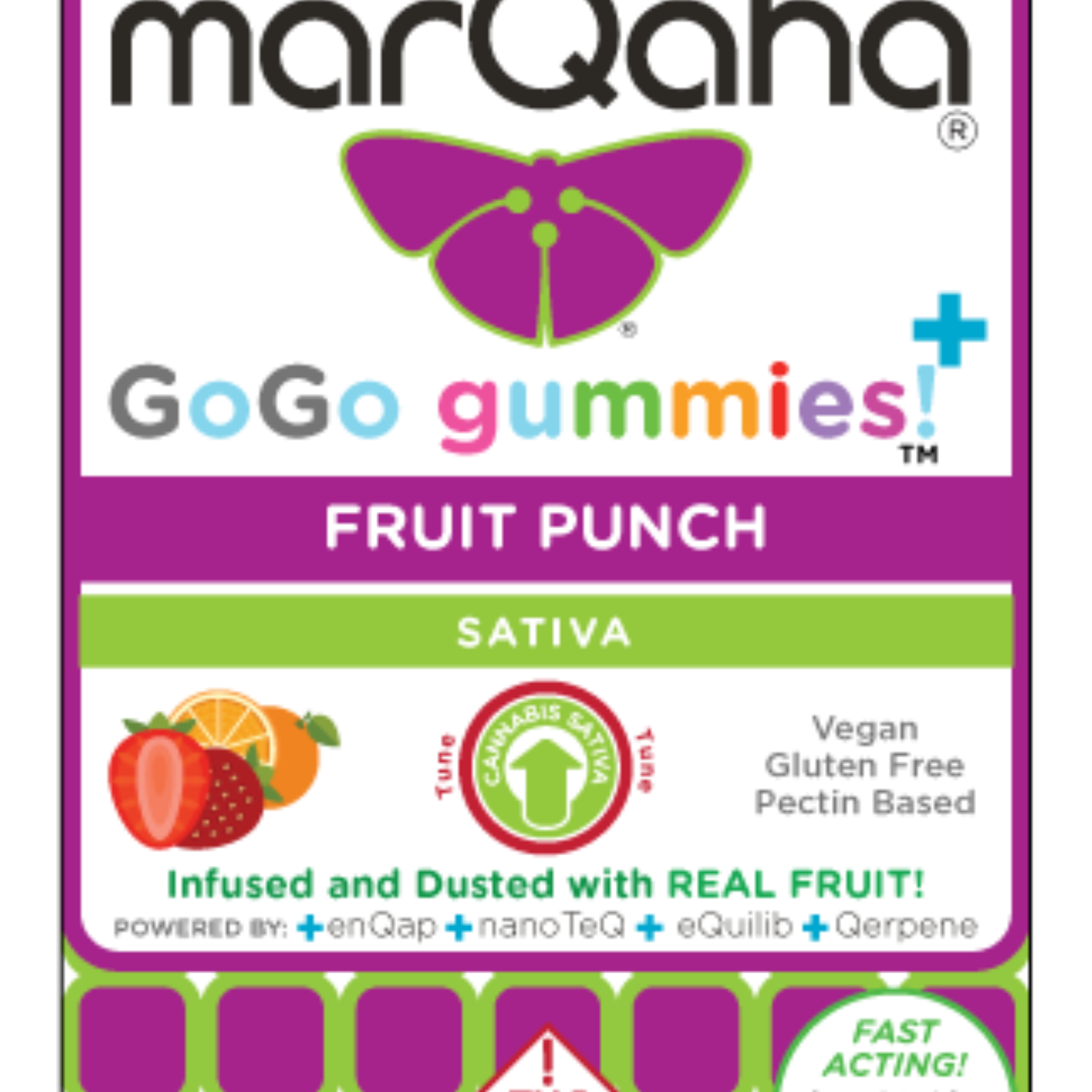 marQaha Fruit Punch GoGo Gummy 100mg Leafly