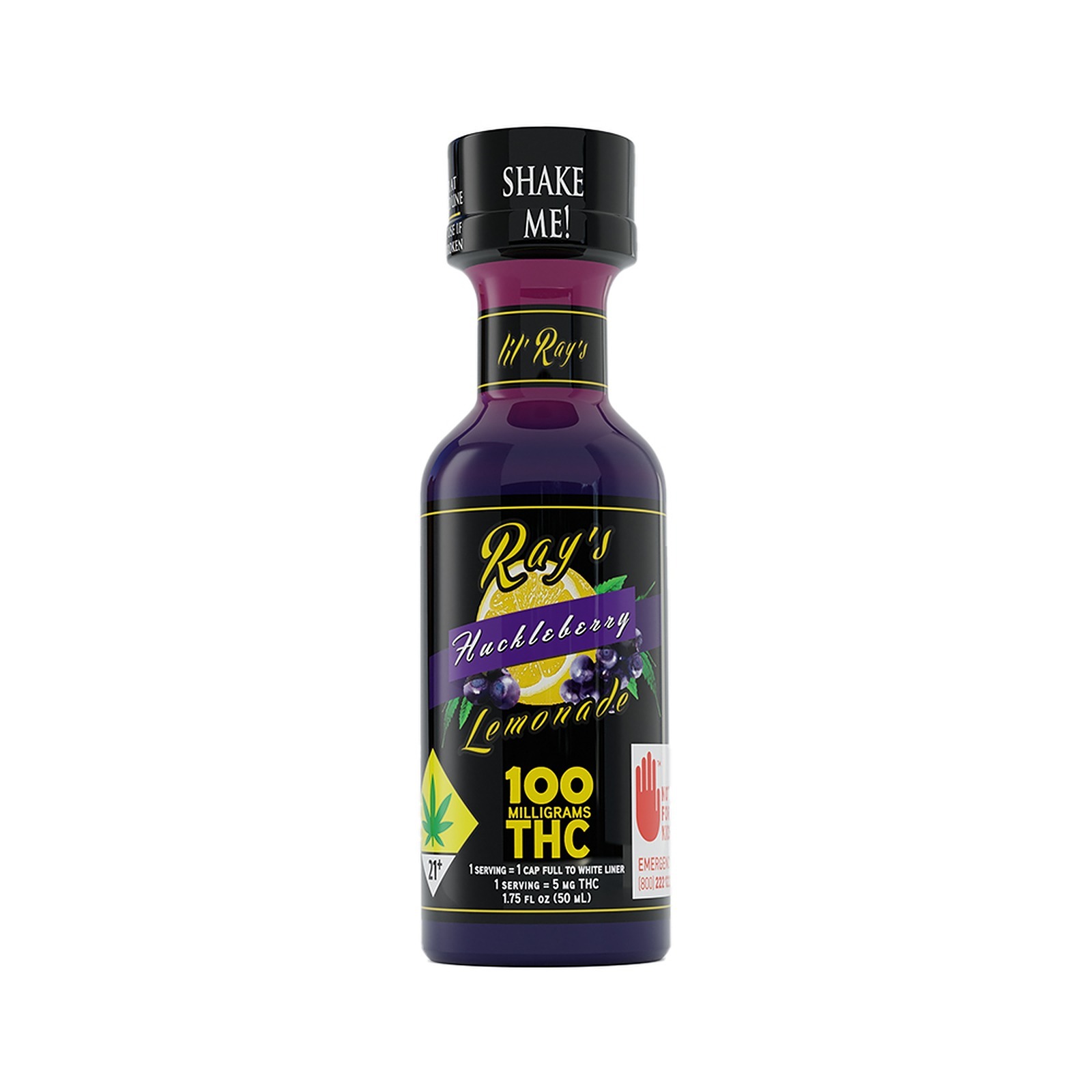 Ray's Lemonade Huckleberry lil' Ray's Lemonade 100mg THC Leafly