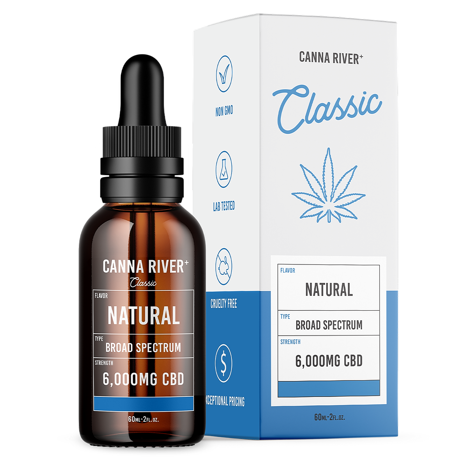 Canna River: Broad Spectrum Tincture - Natural / 6,000mg / 60mL | Leafly