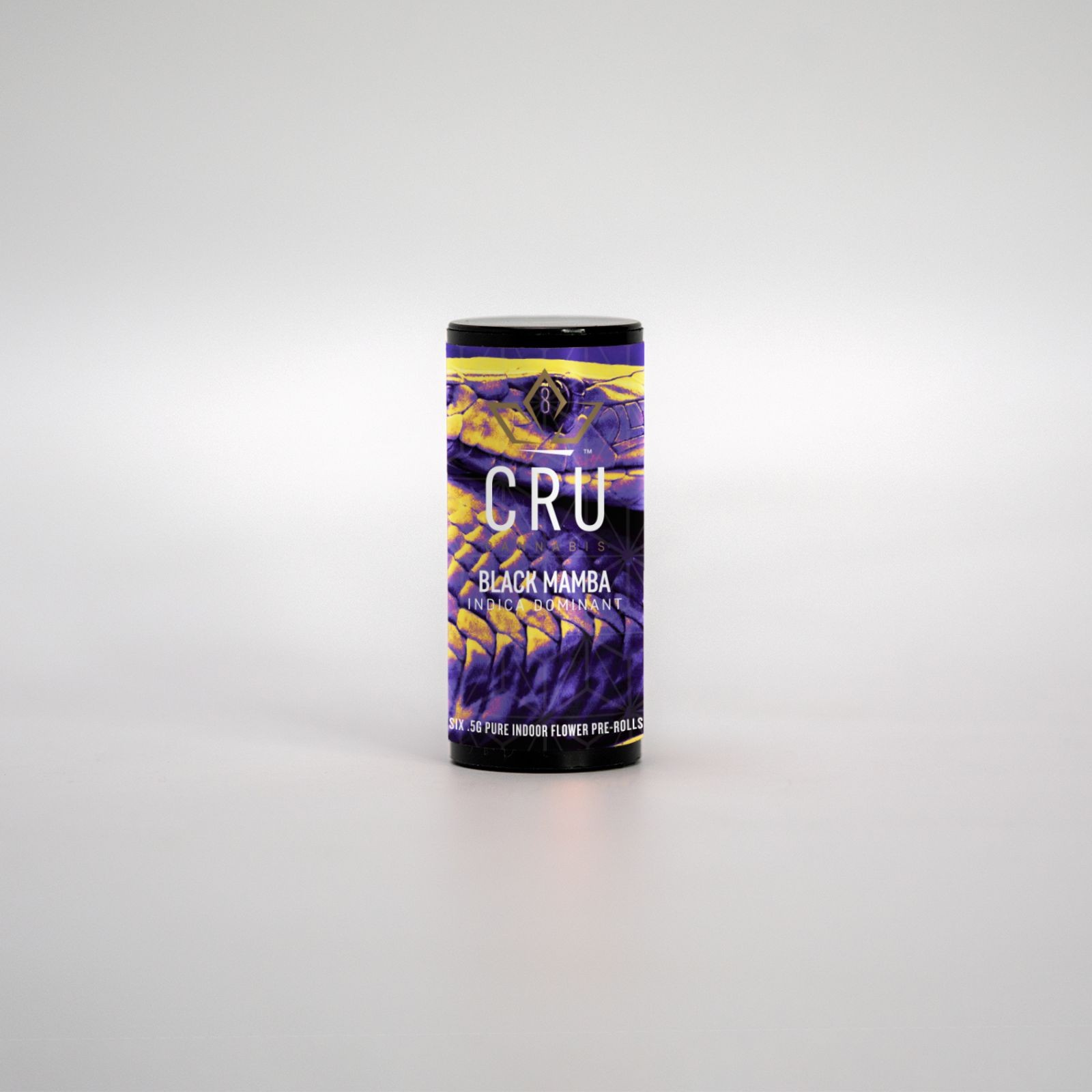 CRU Cannabis Black Mamba (0.5G Indica PreRoll 6 pack) Leafly
