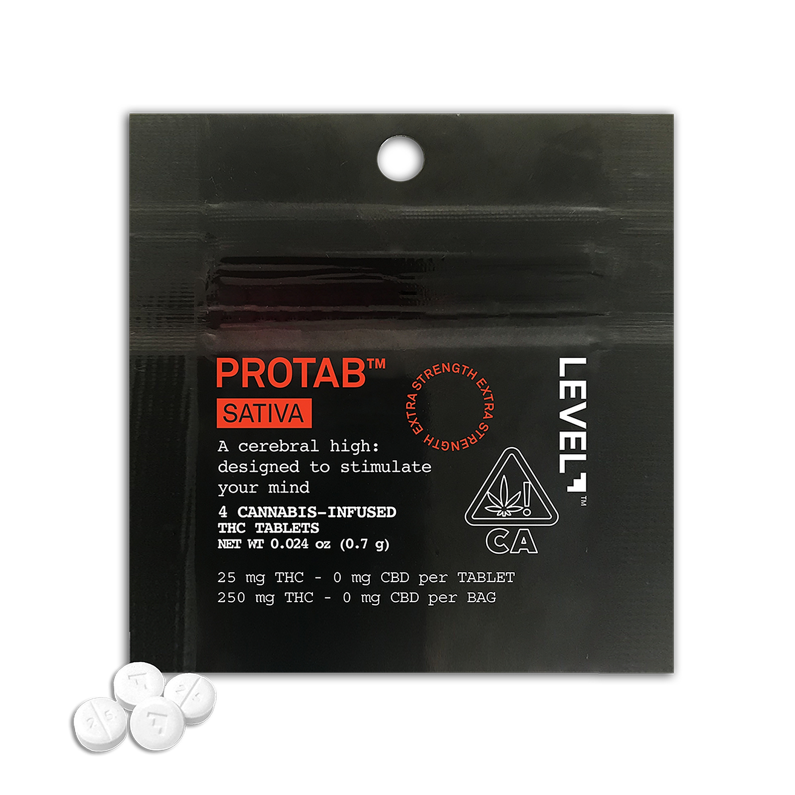 LEVEL: SATIVA PROTAB™ 4-Pack | Leafly