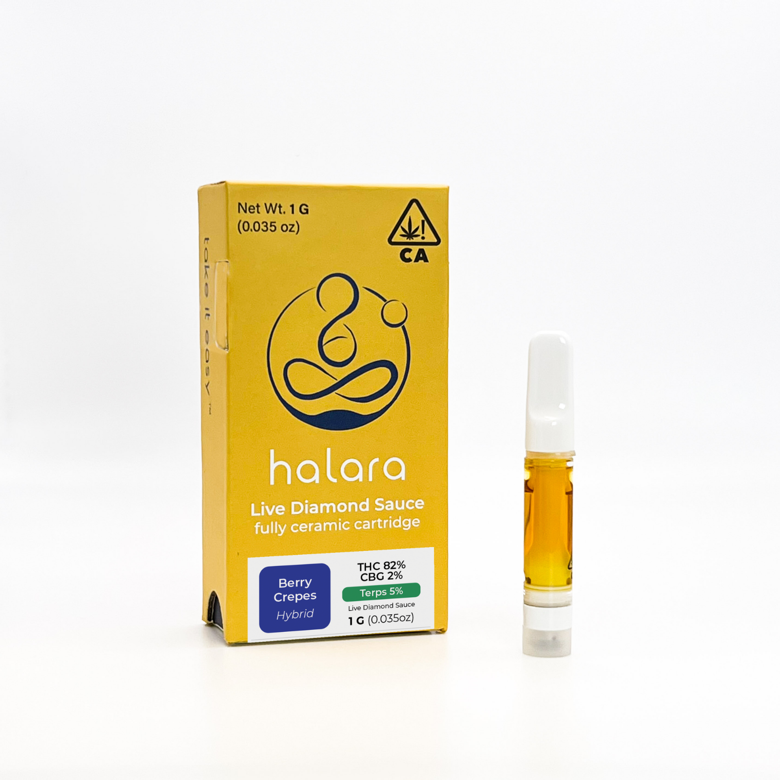 Halara Live Diamond Sauce Berry Crepes 1G Cartridge Leafly