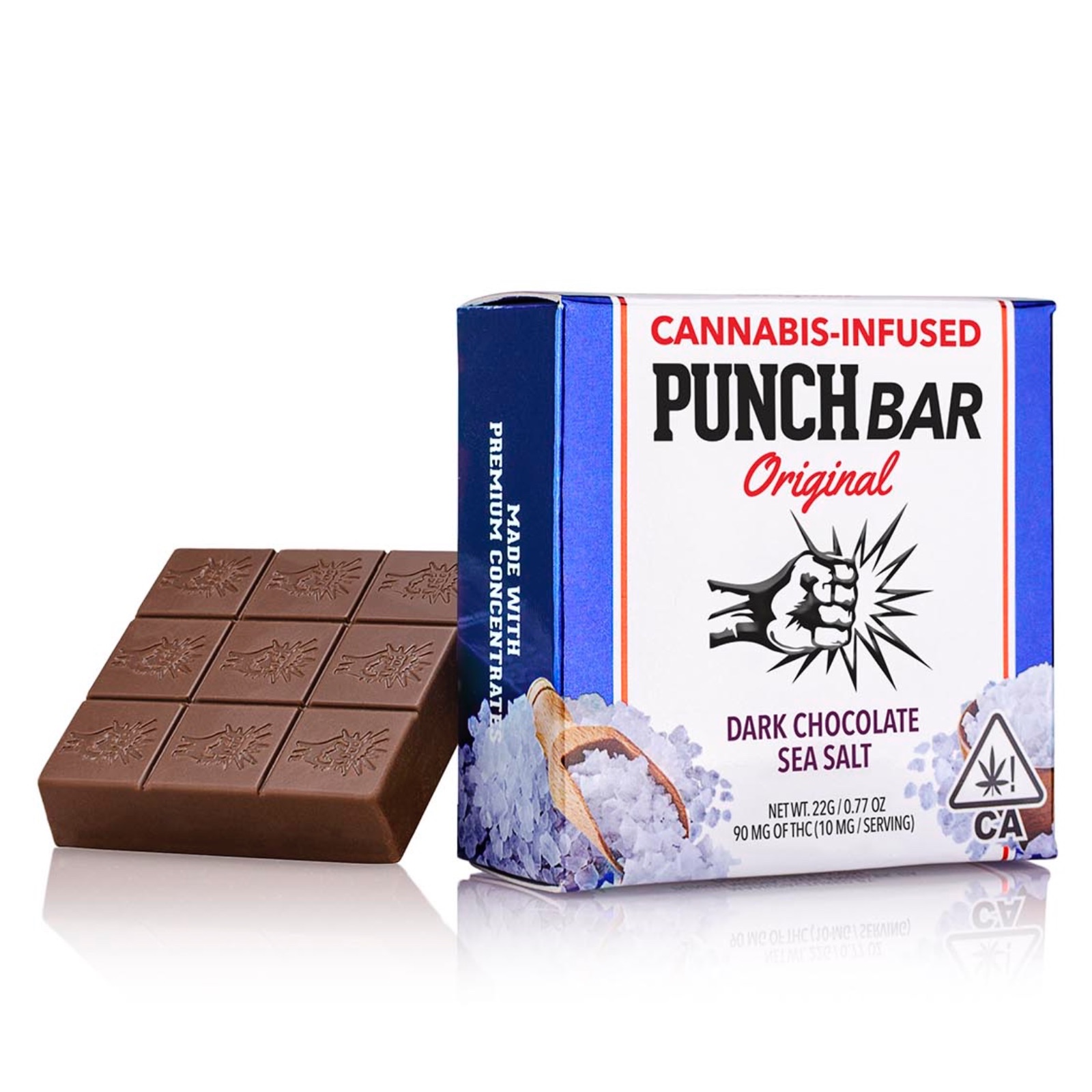 Punch Edibles Dark Chocolate Sea Salt 90mg Leafly