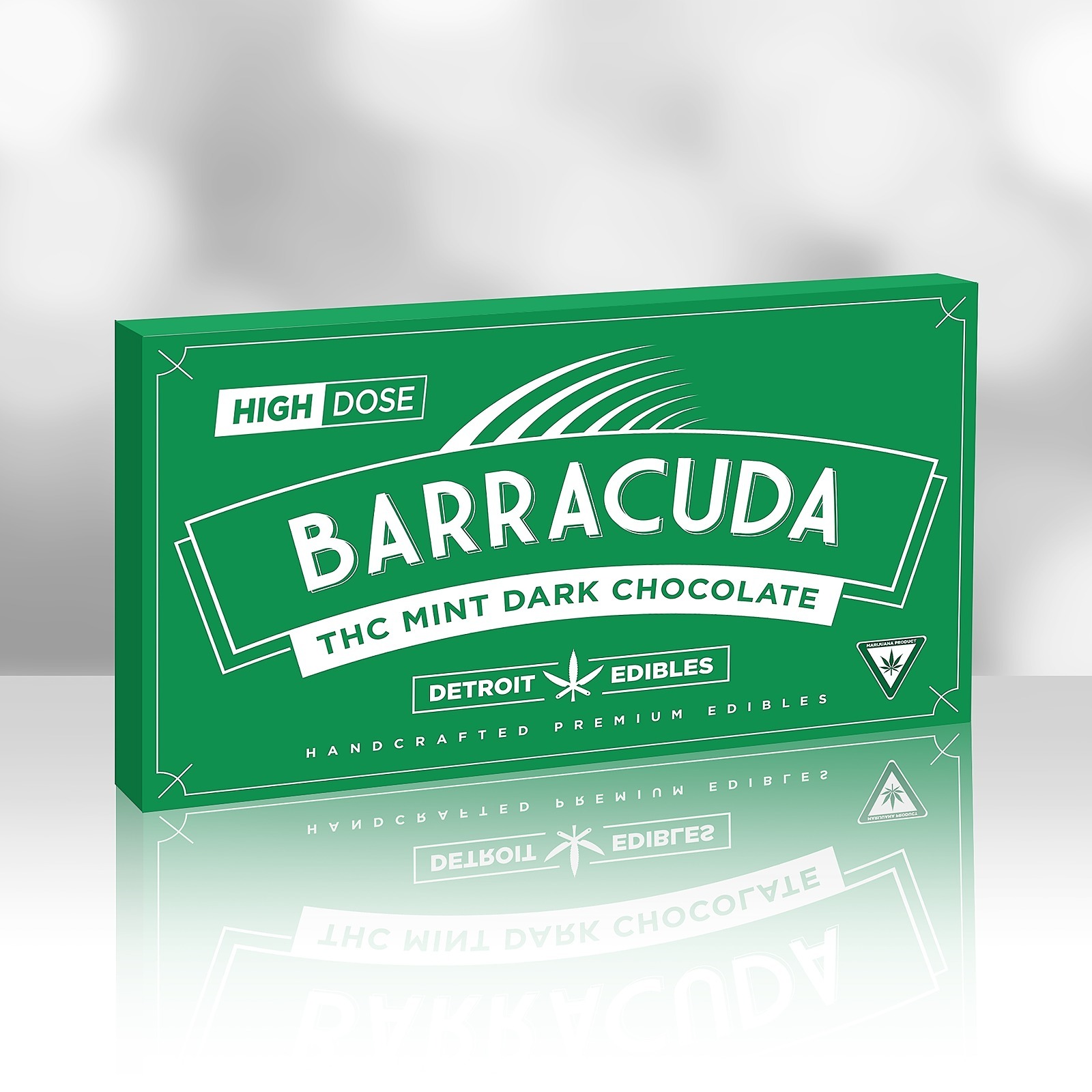 Detroit Edibles Barracuda Bar, Mint Dark Chocolate High Dose Leafly