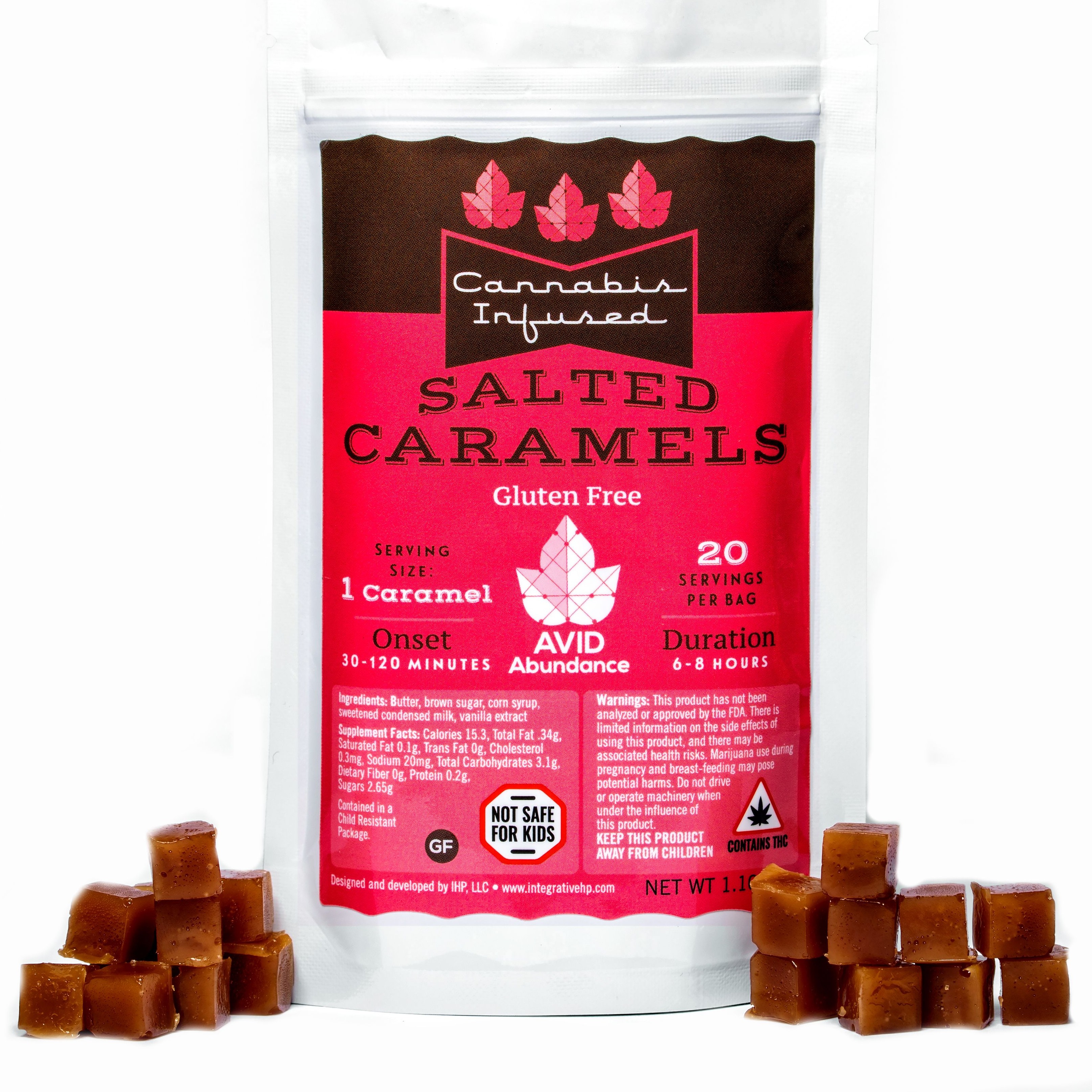 Avid Abundance Salted Caramel Chews 100mg 20pack Leafly