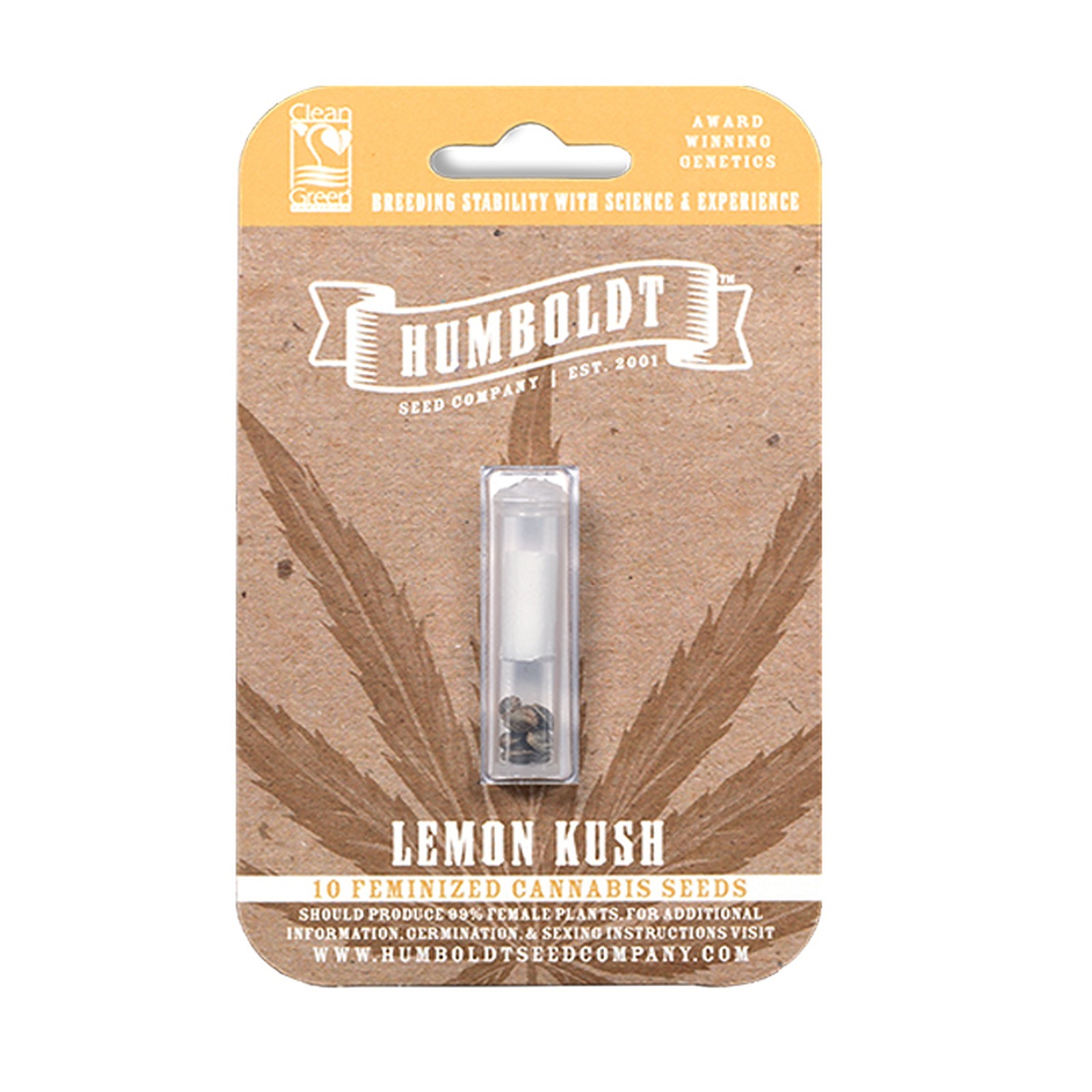 Humboldt Seed Company Lemon Kush Feminized Seeds 10pack Leafly