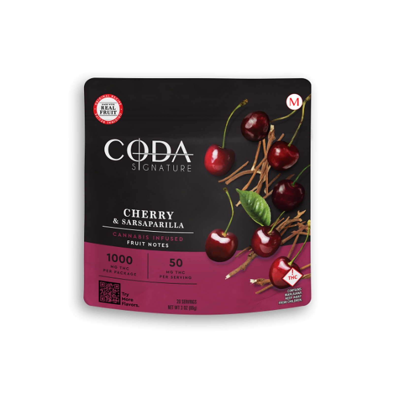 Coda Signature Cherry & Sarsaparilla Fruit Notes 1000mg THC (Medical Only) Leafly