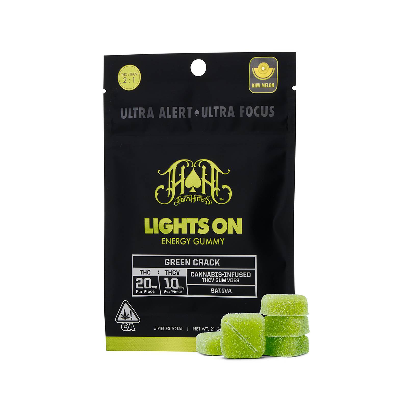 Heavy Hitters — Lights On Energy - Kiwi Melon - Heavy Hitters