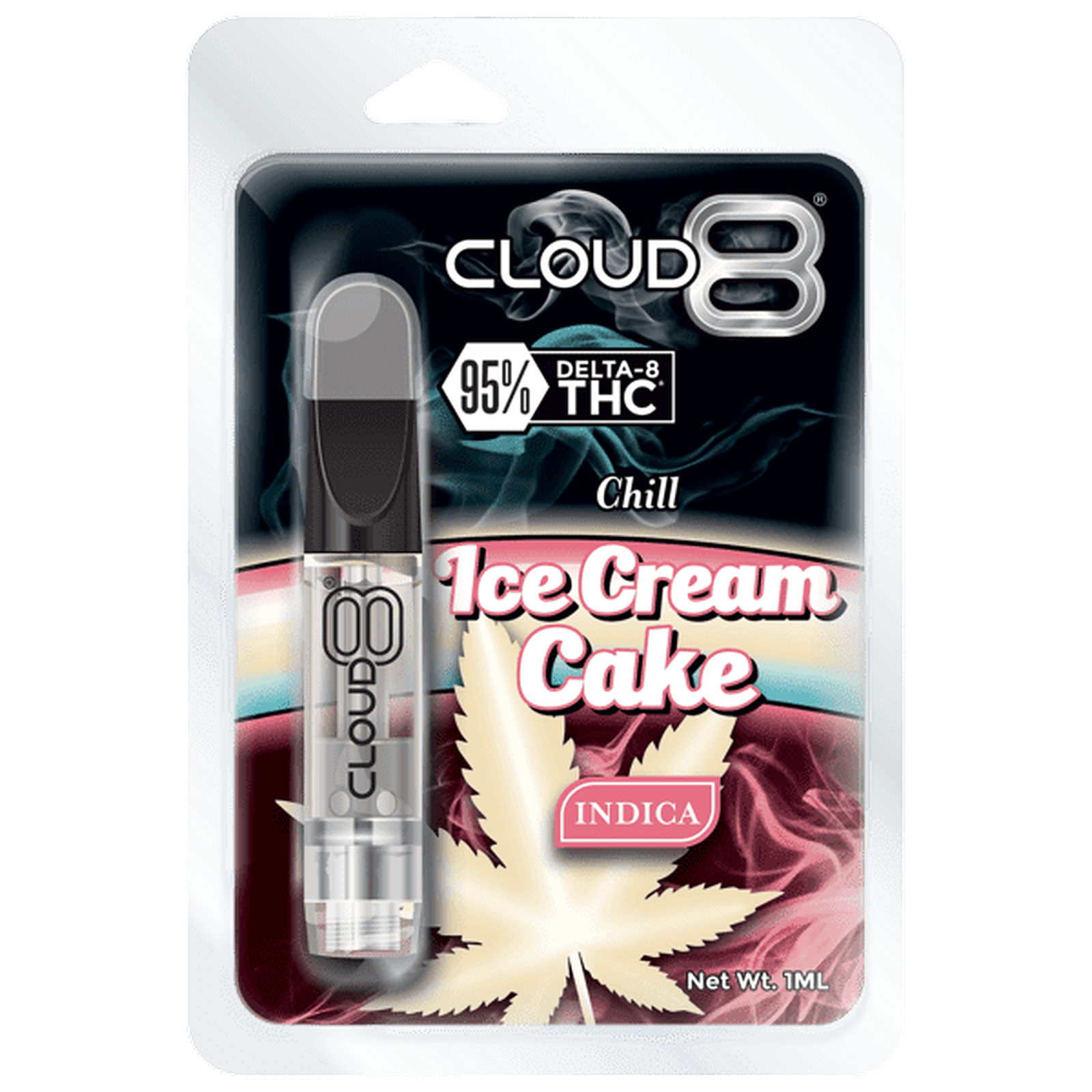 Cloud 8 Delta-8 THC: Cloud 8 - Delta 8 - Ice Cream Cake - 1ML Cartridge
