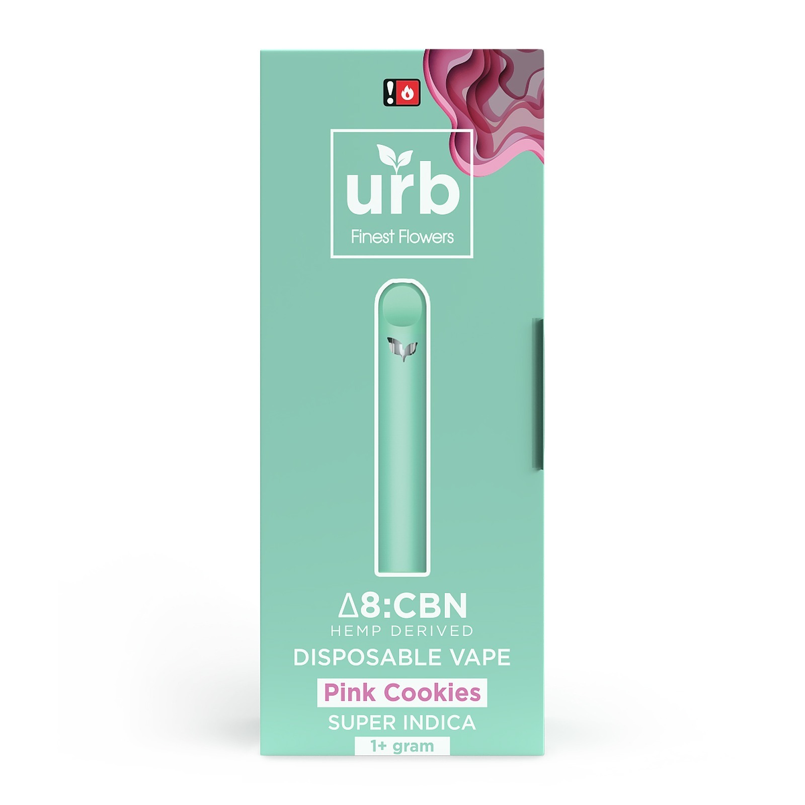 Urb Finest Flowers Pink Cookies Delta 8 THC Disposable Vape 1+ G Leafly