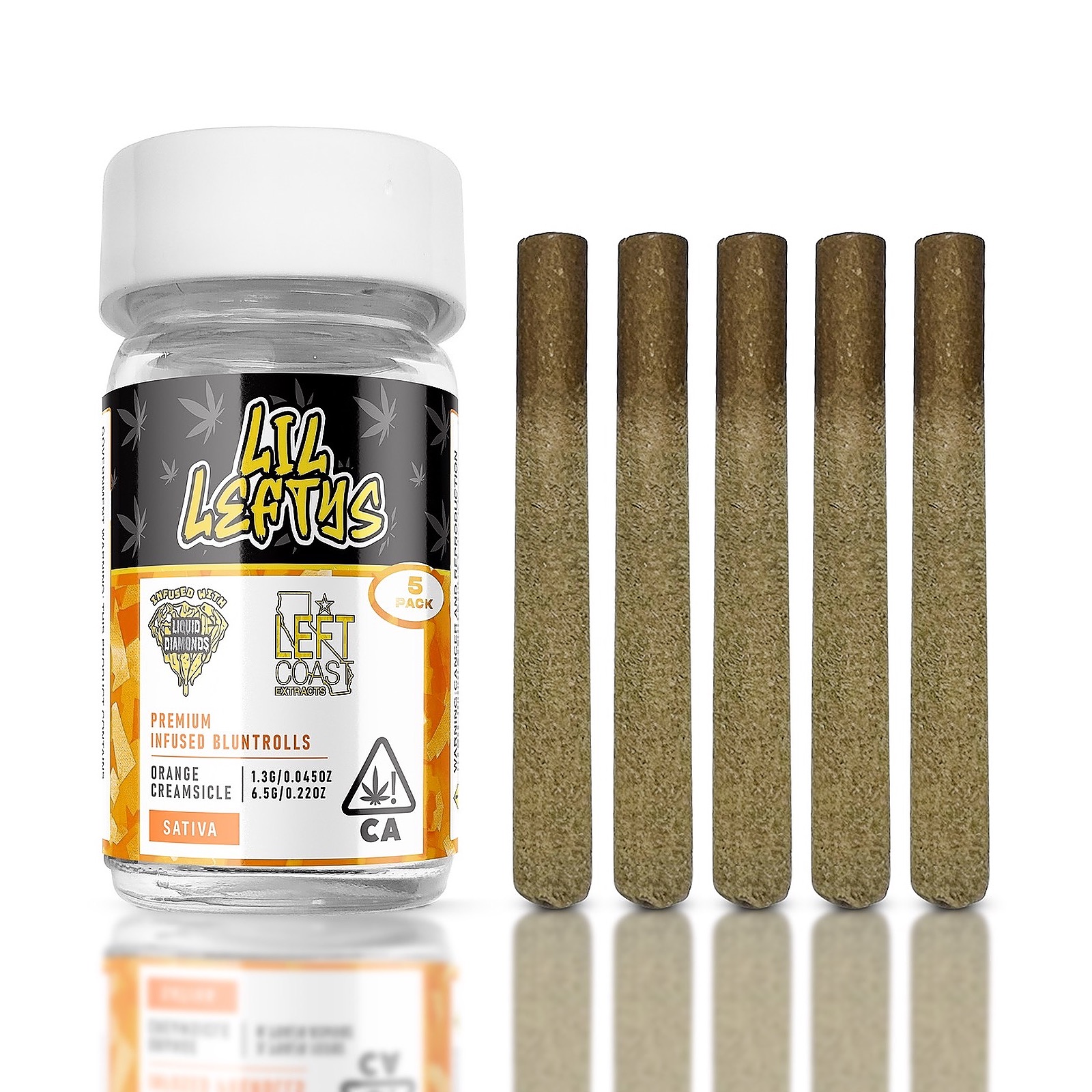 Left Coast Extracts Lil Lefty's / MINI BLUNTS / Orange Creamsicle Leafly