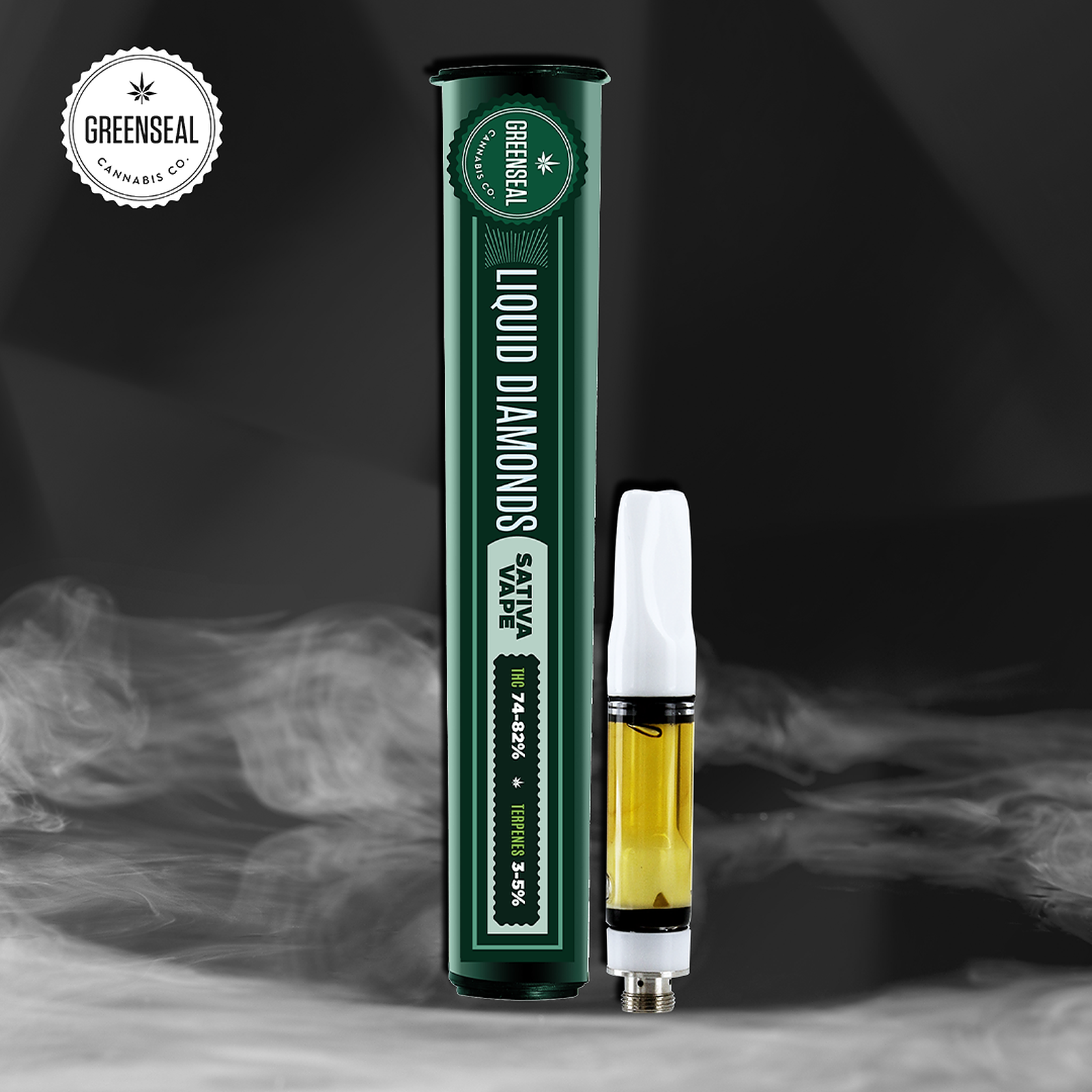 GreenSeal Cannabis Co. Liquid Diamonds 1g Vape Cart Manitoba Leafly