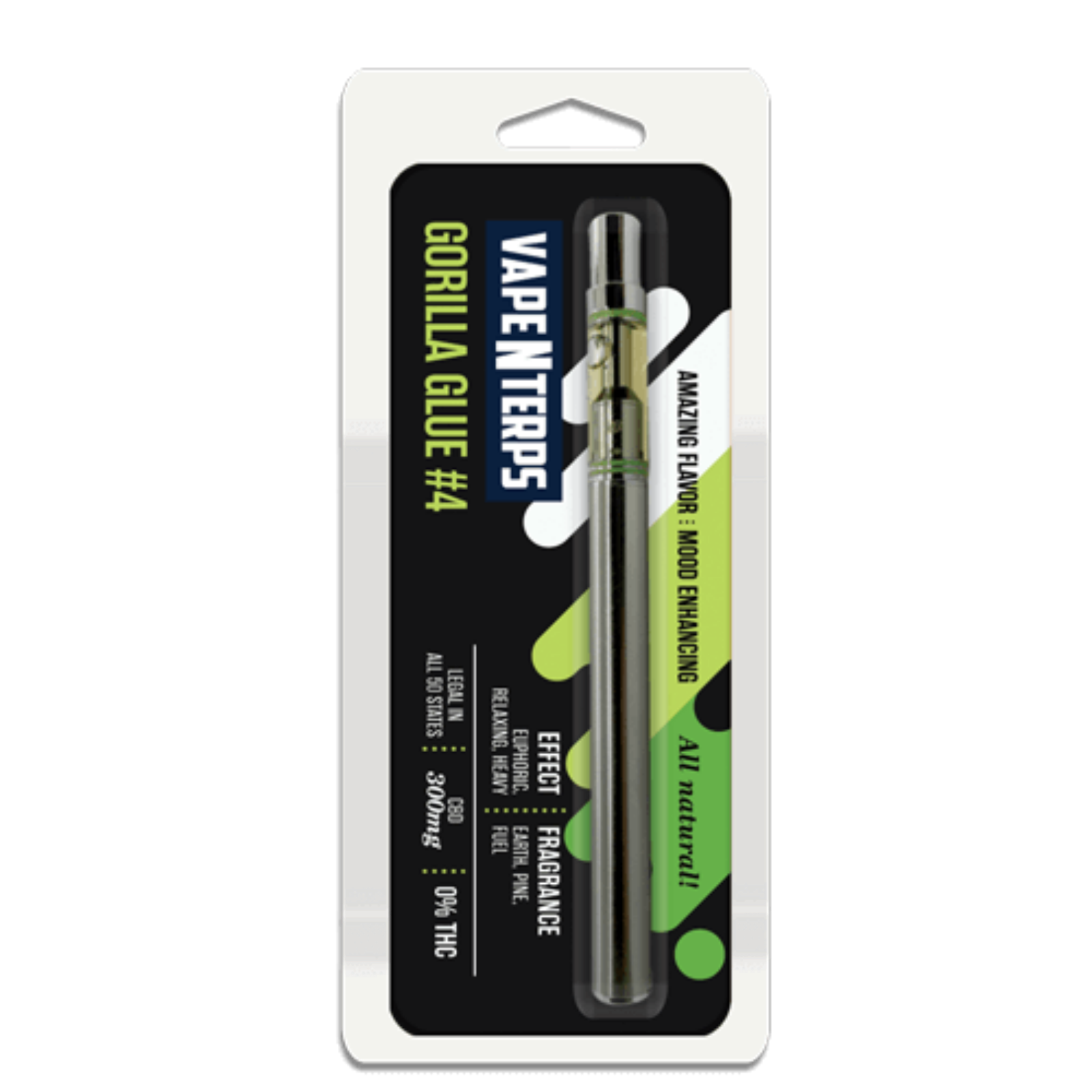 VapeNterps 300mg CBD Original Glue Vape Pen Leafly