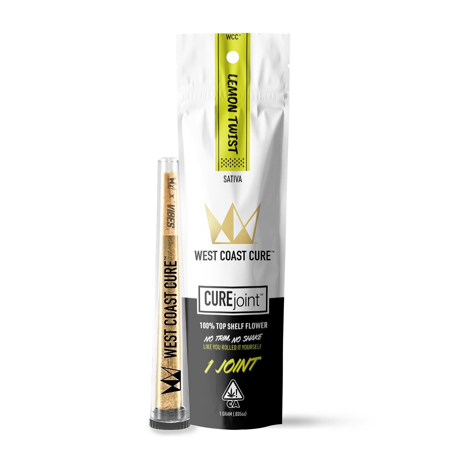 West Coast Cure Lemon Twist Top Shelf CUREjoint 1g Leafly