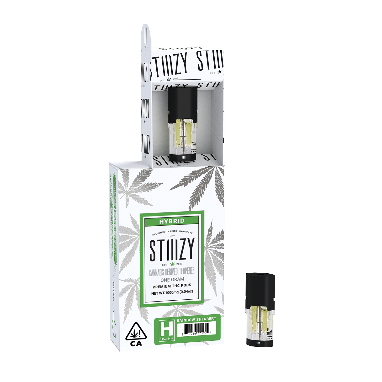 Stiiizy Rainbow Sherbert Cannabis Derived Terpenes Pod 1g Leafly