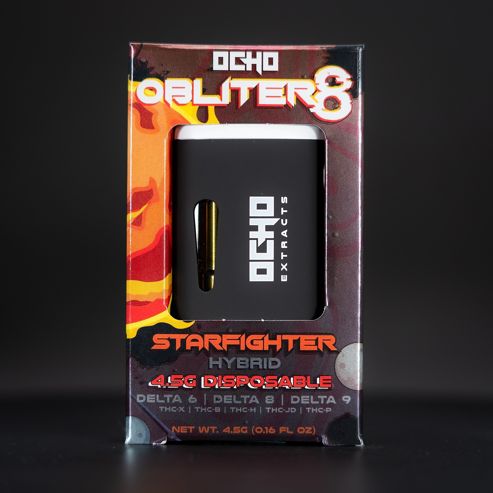 Ocho Extracts: Obliter8 4.5 Gram Disposable - Starfighter - Hybrid ...