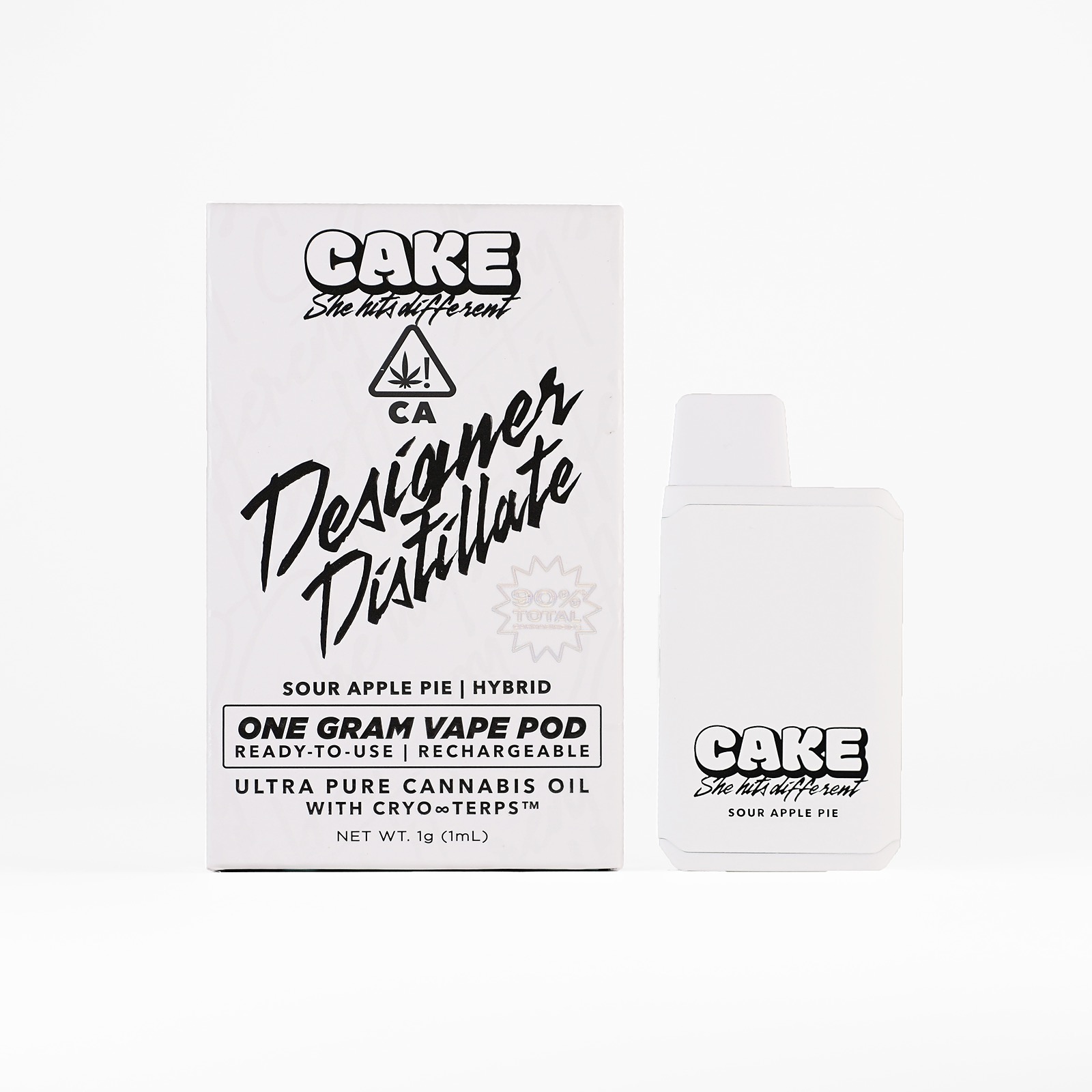 CAKE she hits different: Sour Apple Pie - 1g- Hybrid - Designer Distillate 