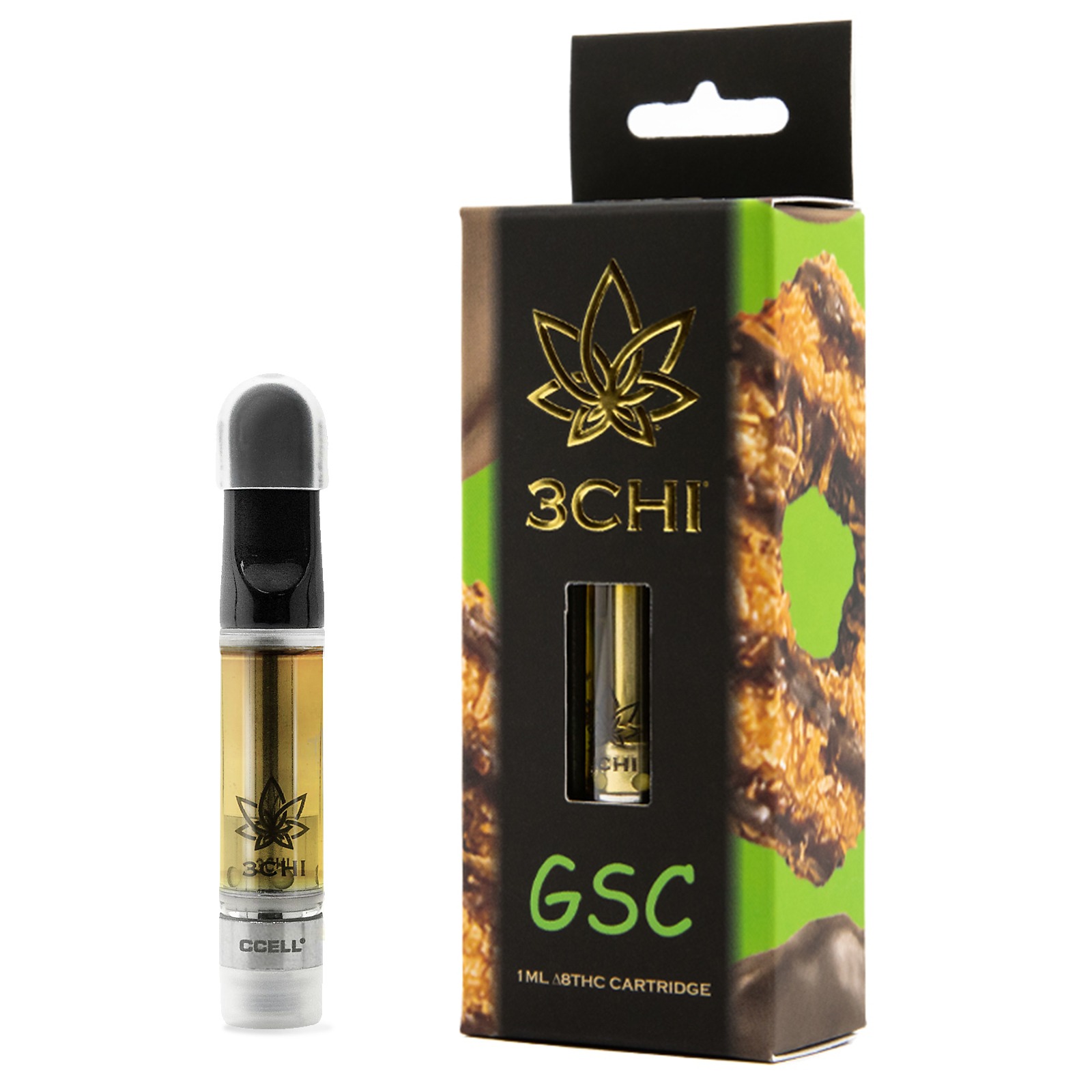 3CHI: Delta 8 Vape Cartridge - GSC - 1ml | Leafly