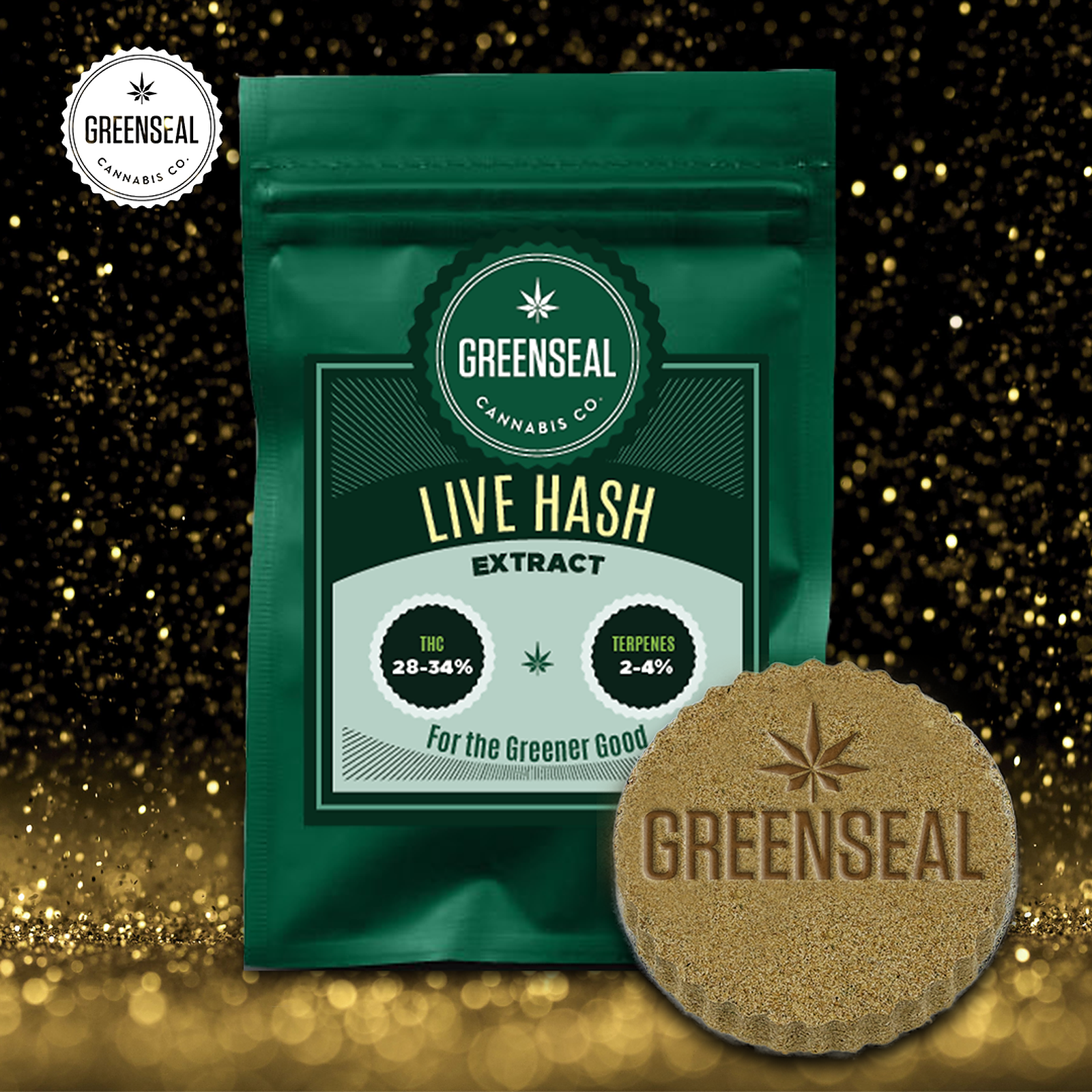 GreenSeal Cannabis Co.: Live Hash - 2g Puck - Ontario | Leafly