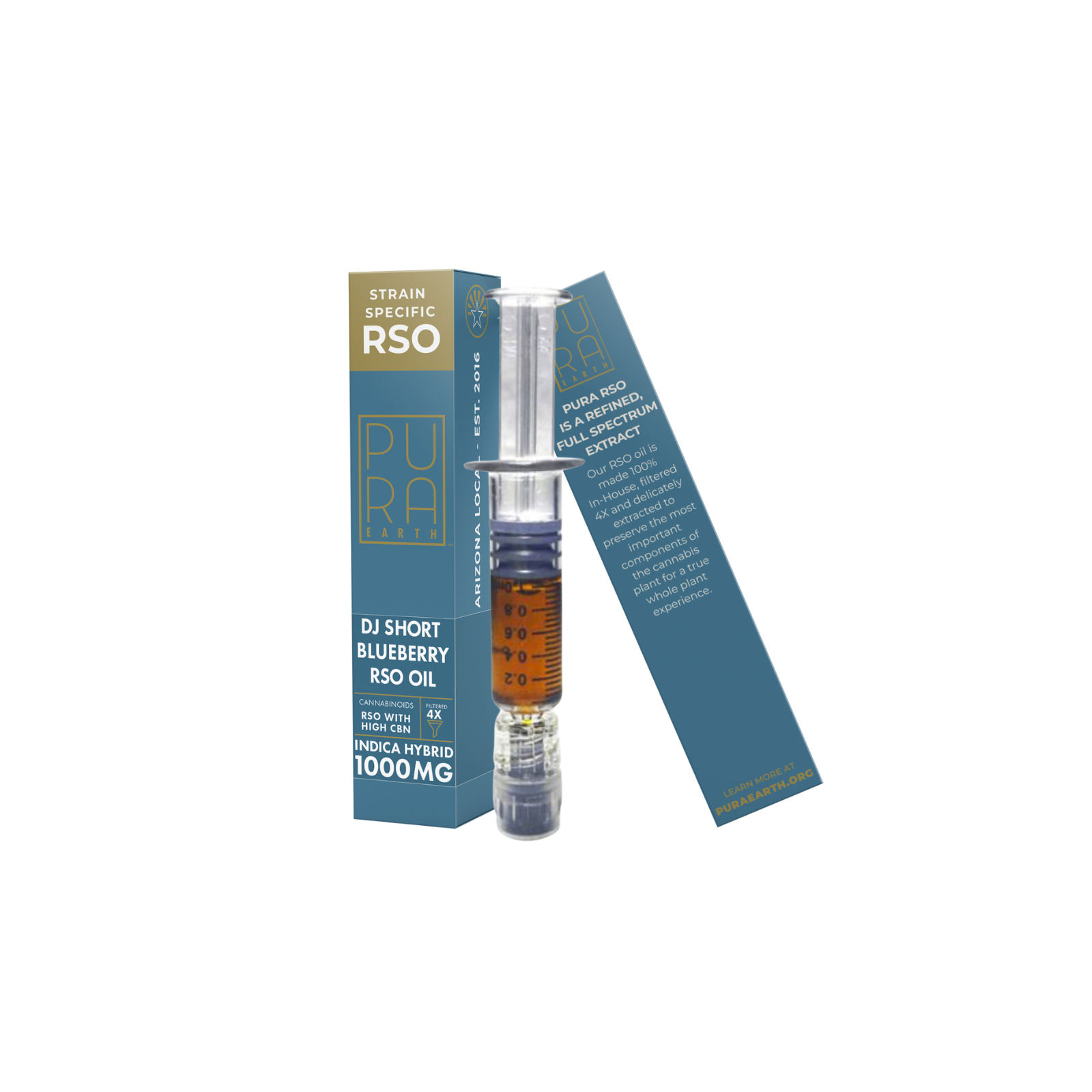 PURA Concentrates: 1g RSO | DJ Short Blueberry + CBN | Leafly