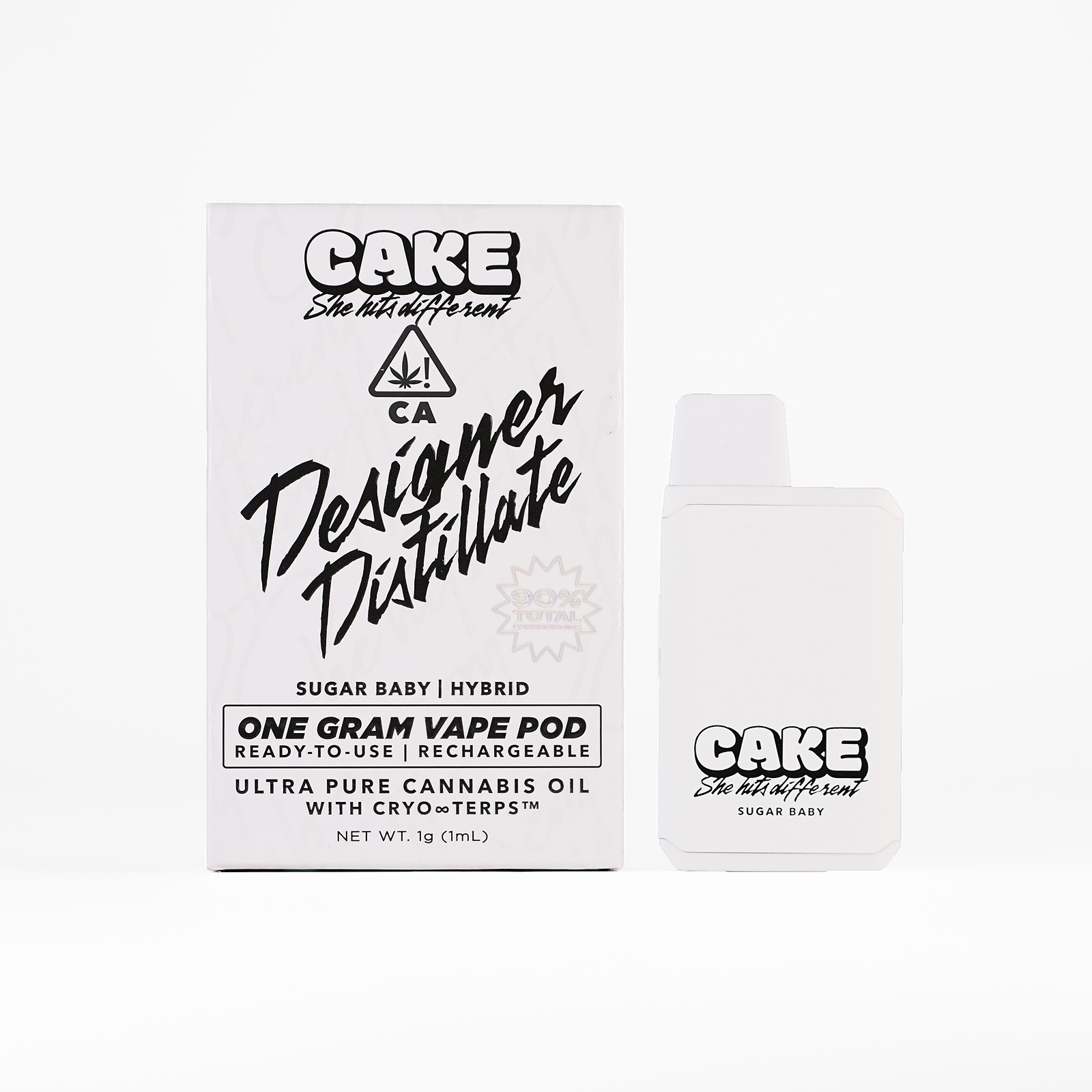 CAKE she hits different Sugar BB 1g Hybrid Designer Distillate